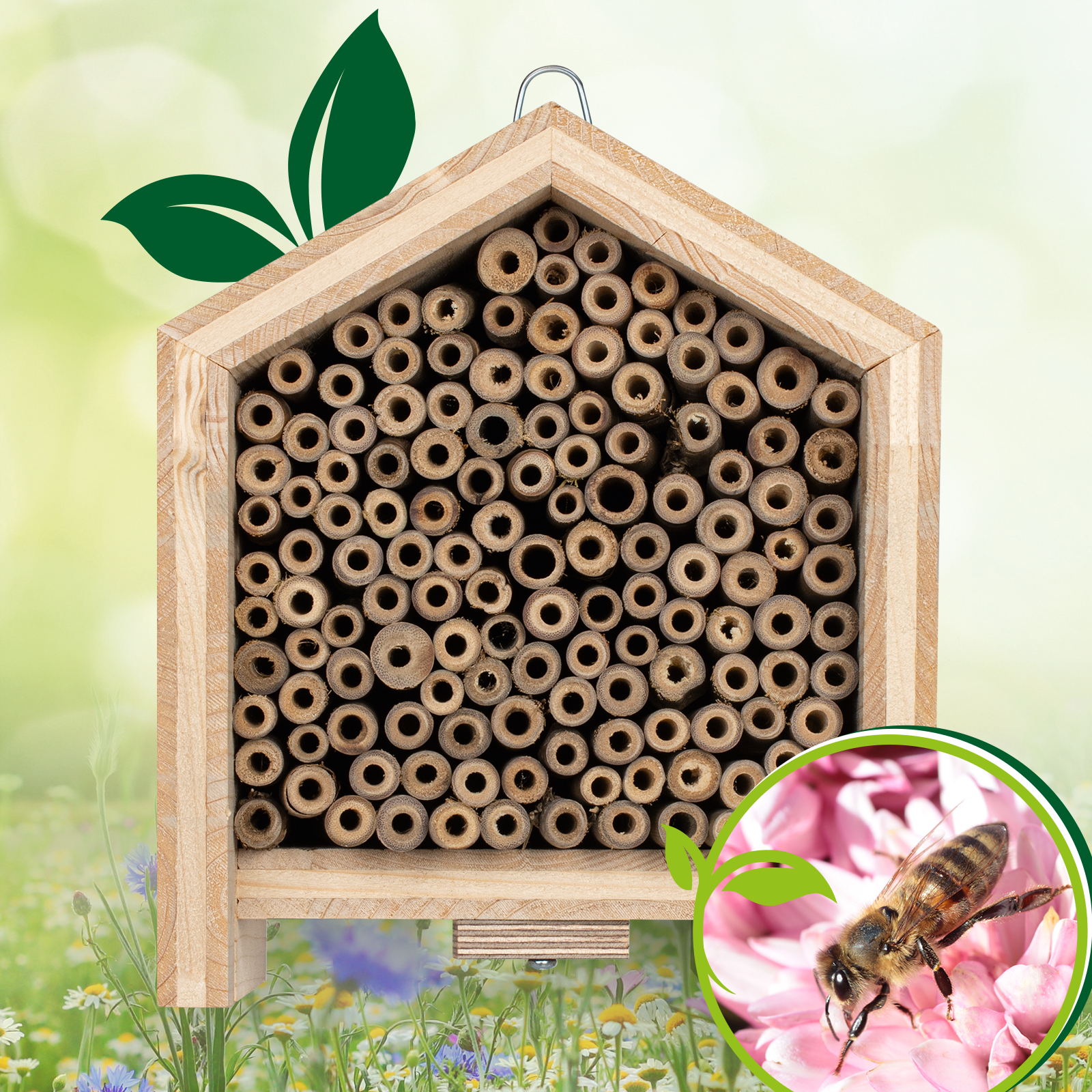 92304-tier-haus-bienen-wildbiene-schuetzen-Bambus Wildbienen brauchen unsere Unterstützung gerade ganz besonders, da ihre Population in Deutschland immer weiter sinkt.