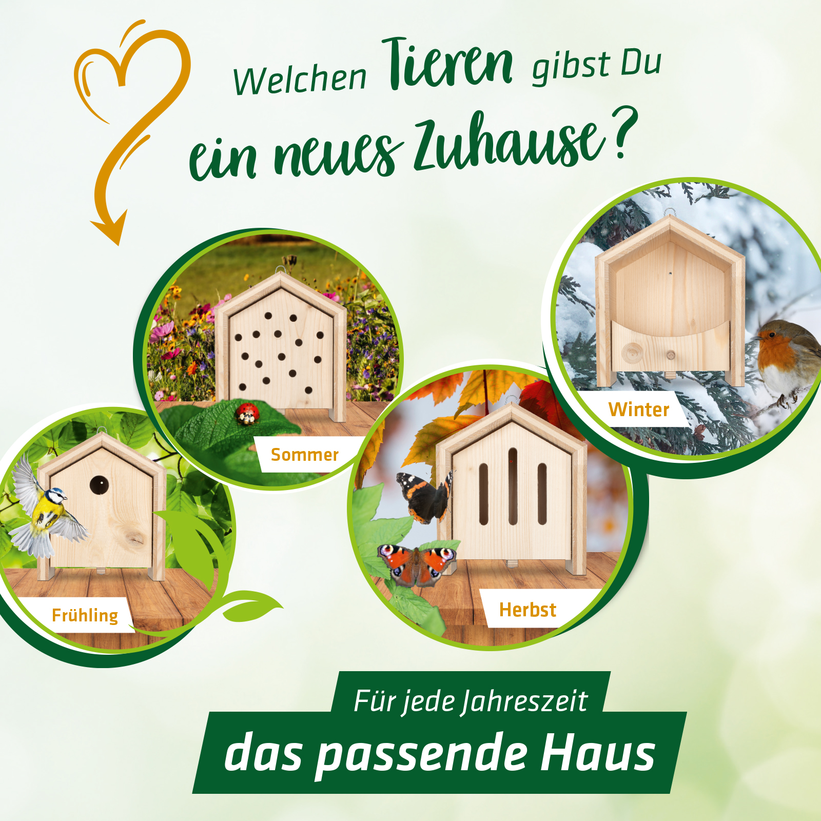92450-tier-haus-vogel-futterhaus-jahreszeiten Mit dem Tier-Haussystem können Sie das ganze Jahre über die verschiedensten Gartenbesuchern unterstützen.