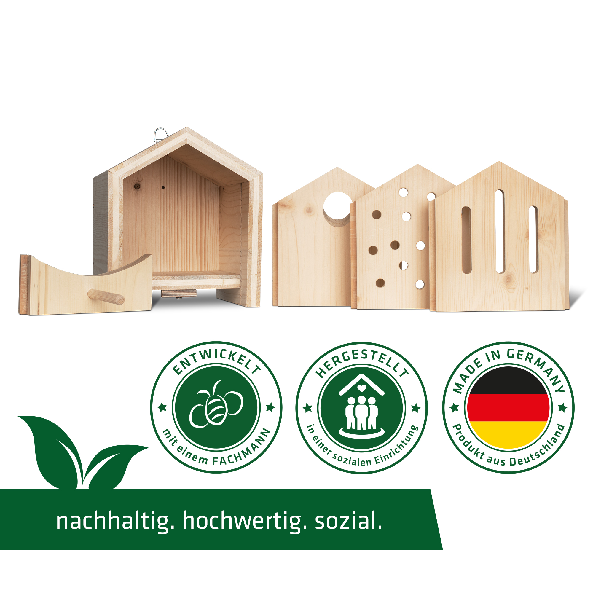 11325-tier-Haus-system-set-jahreszeiten-Nachhaltig-Sozial Unser Tier-Haus-System wurde mit Fachpersonal entwickelt & in einer sozialen Einrichtung hier in Deutschland für Sie hergestellt.