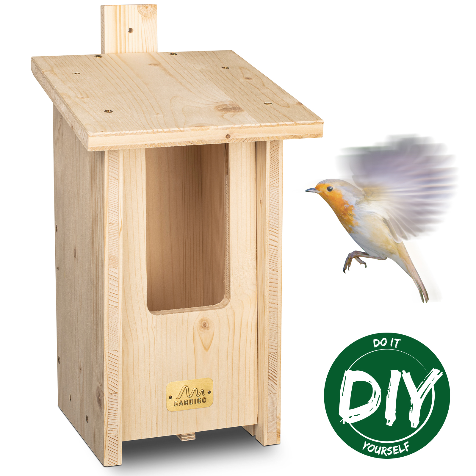92230-nistkasten-diy-halbhoehle-fuer-nischenbrueter Nistkasten-Bausatz Halbhöhle – das hochwertige Bastelset für Jung und Alt von GARDIGO