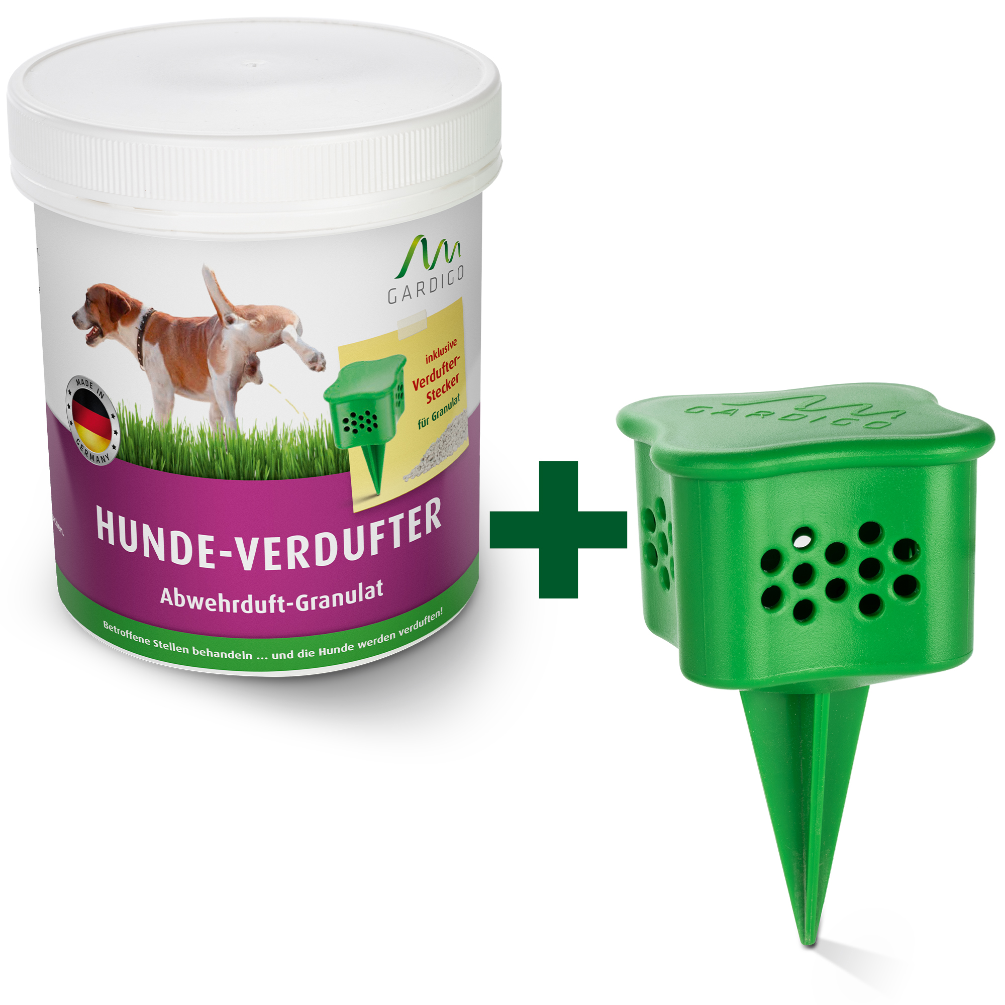 Hunde-Verdufter-Granult-mit-Stecker-25127-2 Hunde-Verdufter Granulat inkl. Beet-Stecker von GARDIGO: Hunde vertreiben mit Geruch