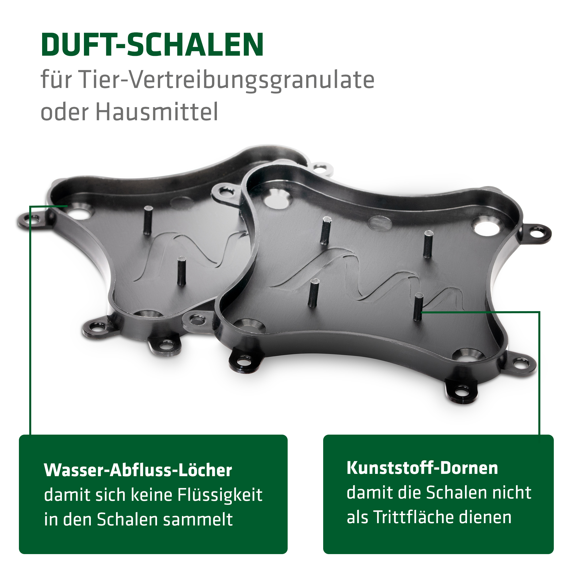 duftschalen-fuer-hausmittel-60041 Die Schalen lassen sich zum Befüllen und reinigen vom Dornengitter abnehmen. Der Einsatz ist aber auch ohne Duftstoff möglich.