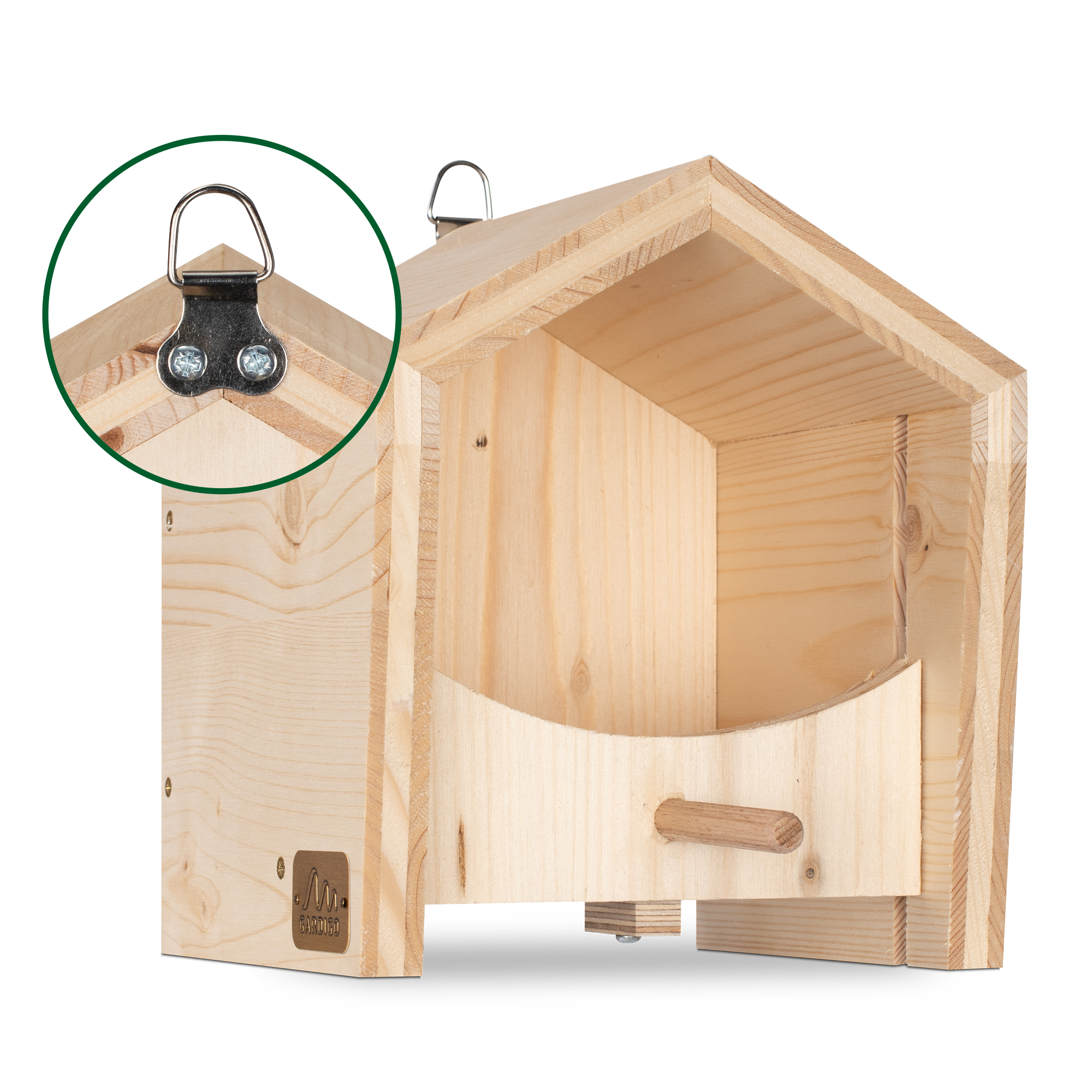 11325-tier-Haus-system-set-jahreszeiten-Aufhaenger-Alunagel Durch den Haken auf der Rückseite lässt sich das Haus schnell & einfach befestigen.