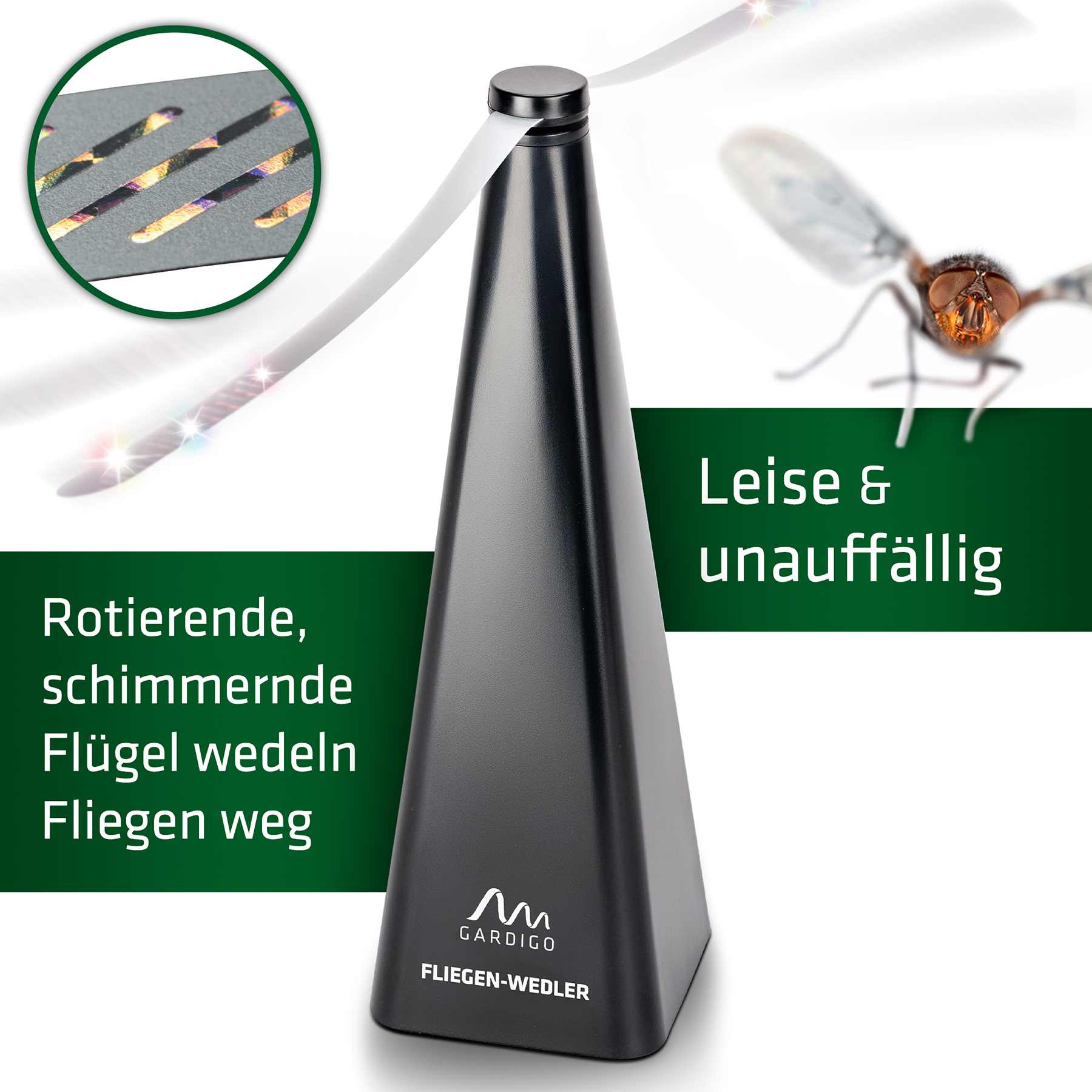 schimmerstreifen-fliegen-vertreiben-25190 Die elektronische Fliegenscheuche ist kaum hörbar & sofort einsatzbereit um lästige Fliegen zu vertreiben.
