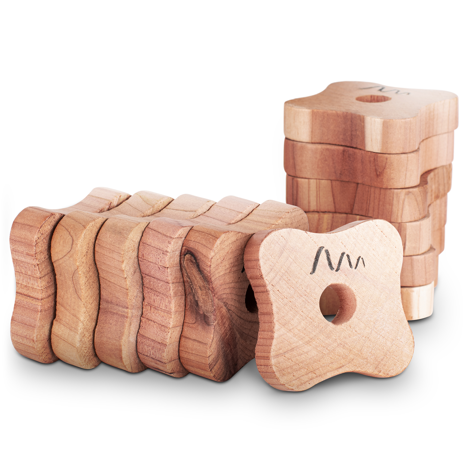 Mottenschutz-Zedernholz-6670412 Motten-Stopp Natur 12er-Set – der natürliche Mottenschutz aus Zedernholz für den Kleiderschrank von GARDIGO