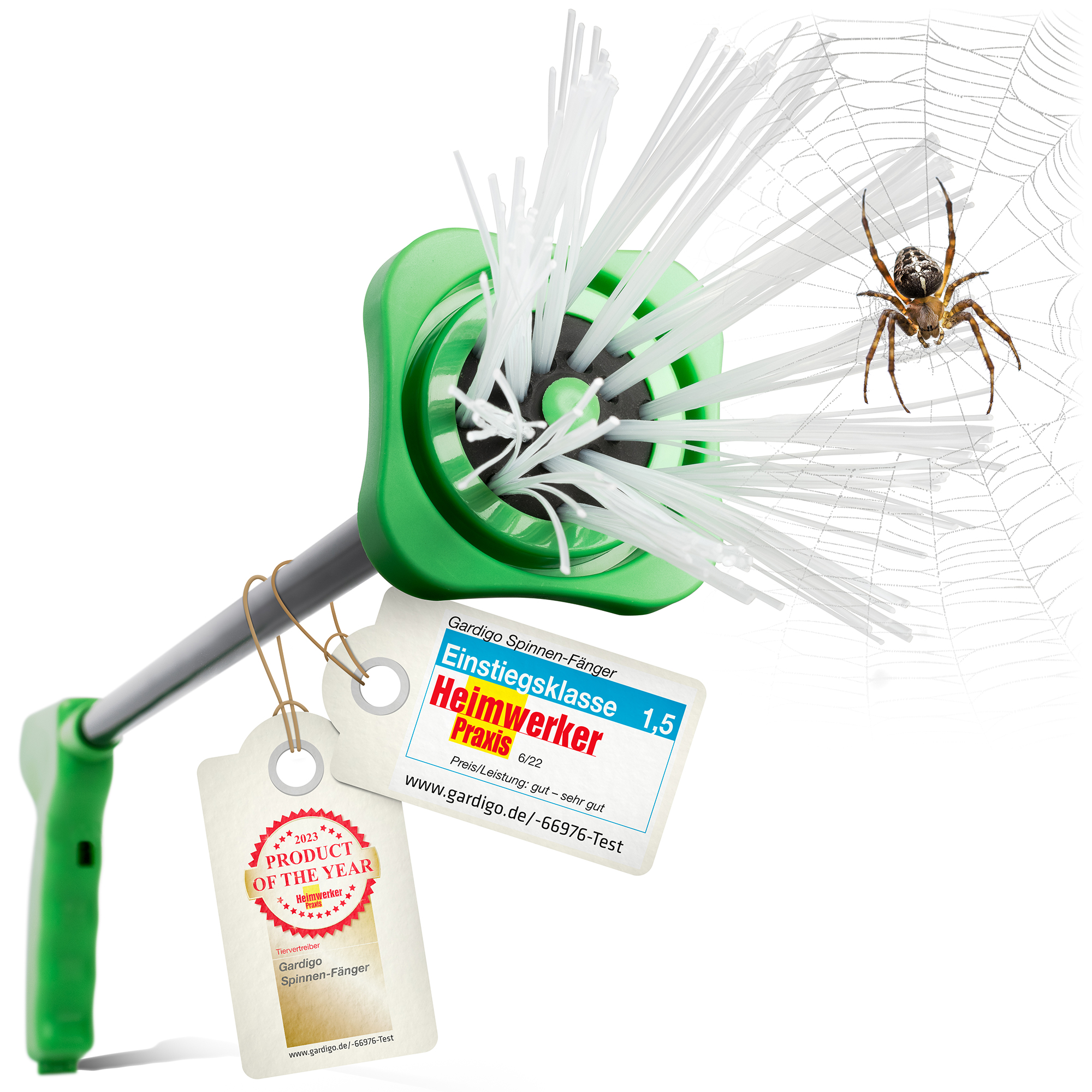 Spinnenfaenger-Gardigo-66976 Spinnen-Fänger – der Greifer um Spinnen aus der Wohnung zu bringen ohne zu Töten von Gardigo