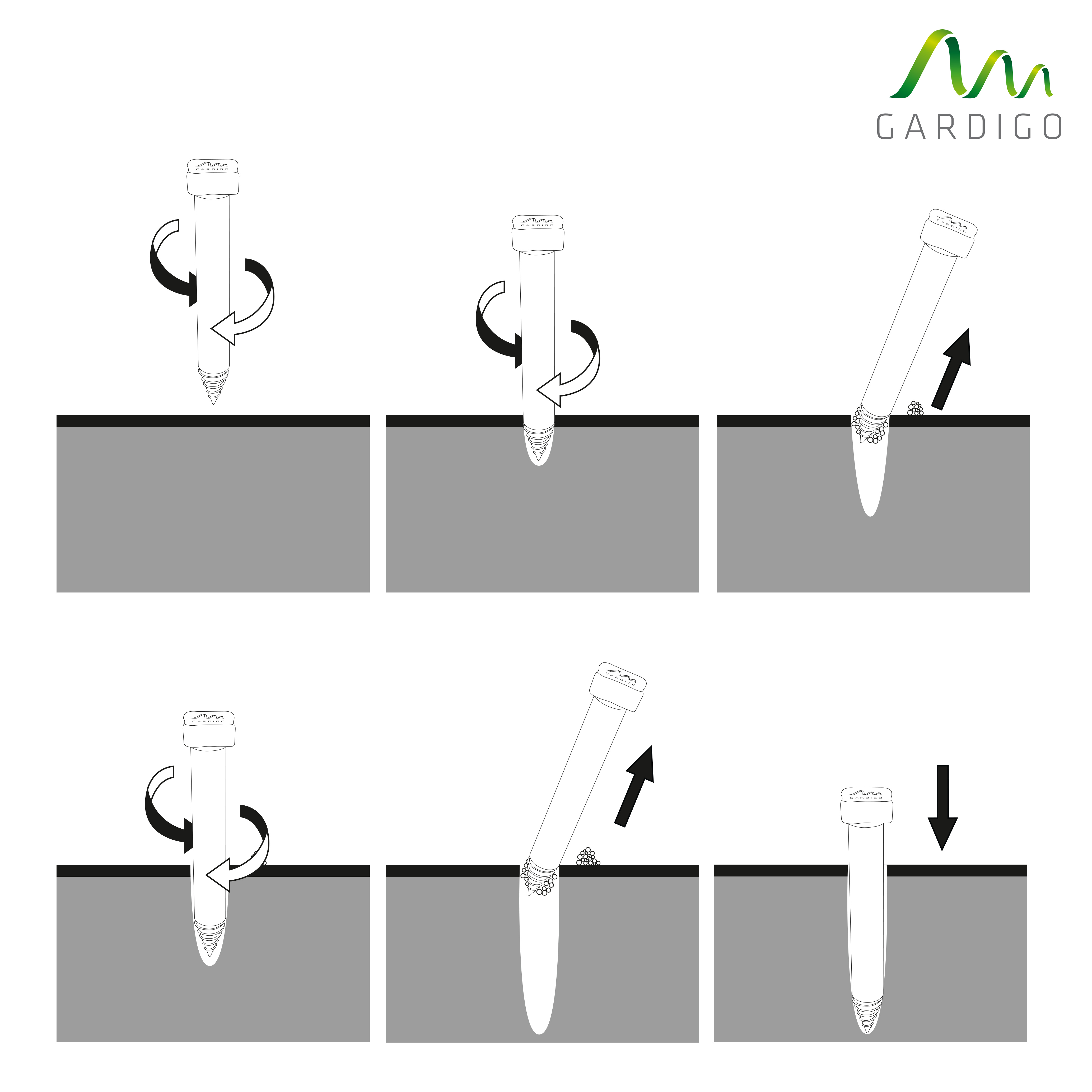 70052-Maulwurf-Ameisen-Abwehr-Deluxe-Erdlochbohrhilfe-Maulwurf-im-Garten Schritt für Schritt bohren Sie das optimale Loch für Ihr Gerät.
