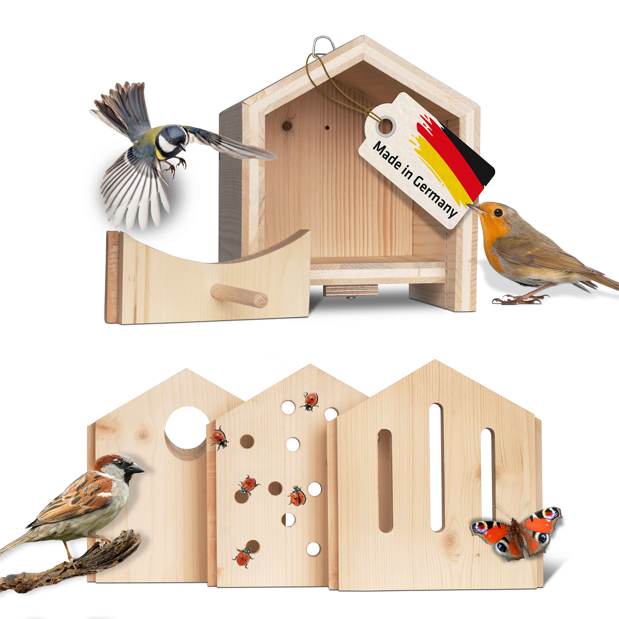 11325-tier-Haus-system-set-jahreszeiten-Voegel-made-in-germany Tier-Haus Set 4 Jahreszeiten – das Tier-Haus mit 4 Blenden für je eine Jahreszeit von GARDIGO!