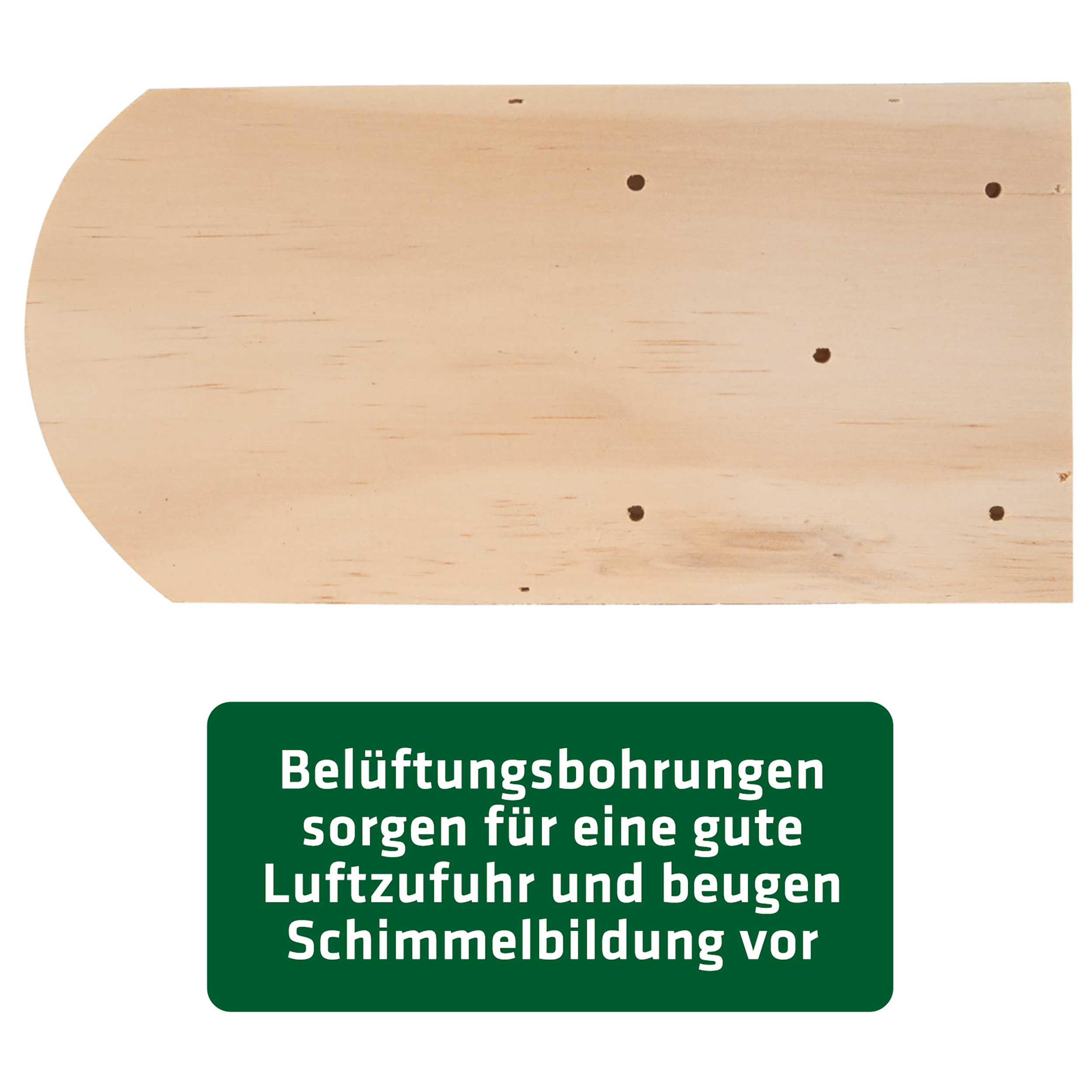 Durchdacht bis ins Detail: Belüftungslöcher beugen schimmligem Futter vor. 