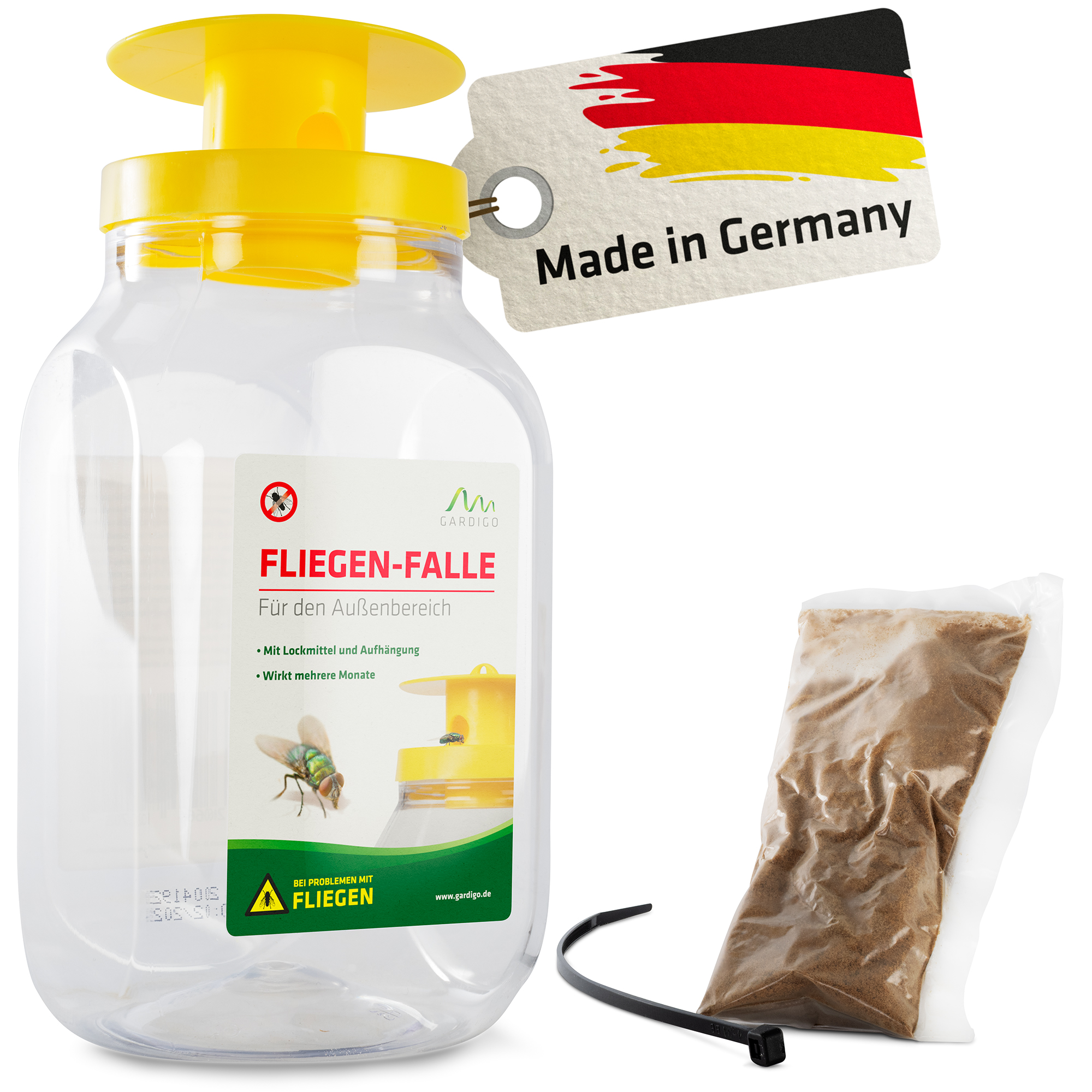 Fliegenfalle mit Lockstoff von GARDGIO Fliegen-Falle mit Lockstoff von GARDGIO