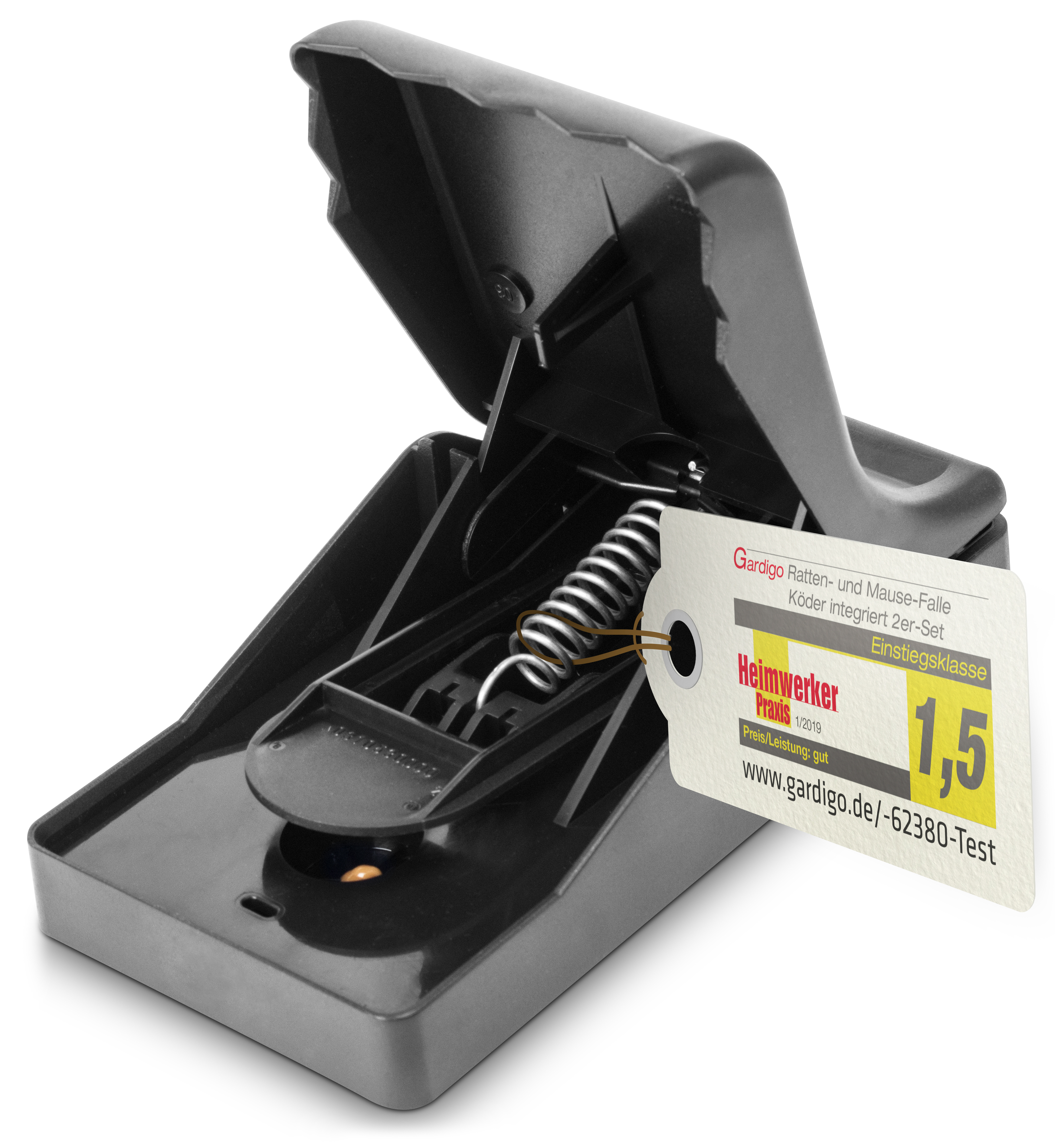 rattenfalle-langzeitkoeder-62381 Ratten-Falle mit integriertem Langzeitköder – die hygienische All-in-One-Schlagfalle von Gardigo