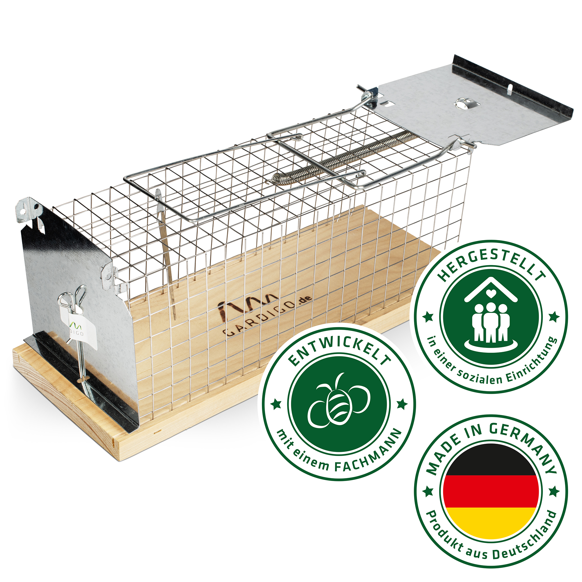 Lebendfalle Ratte Made in Germany Ratten-Lebendfalle Käfig Made in Germany – Die humane Art, Ratten zu fangen von Gardigo