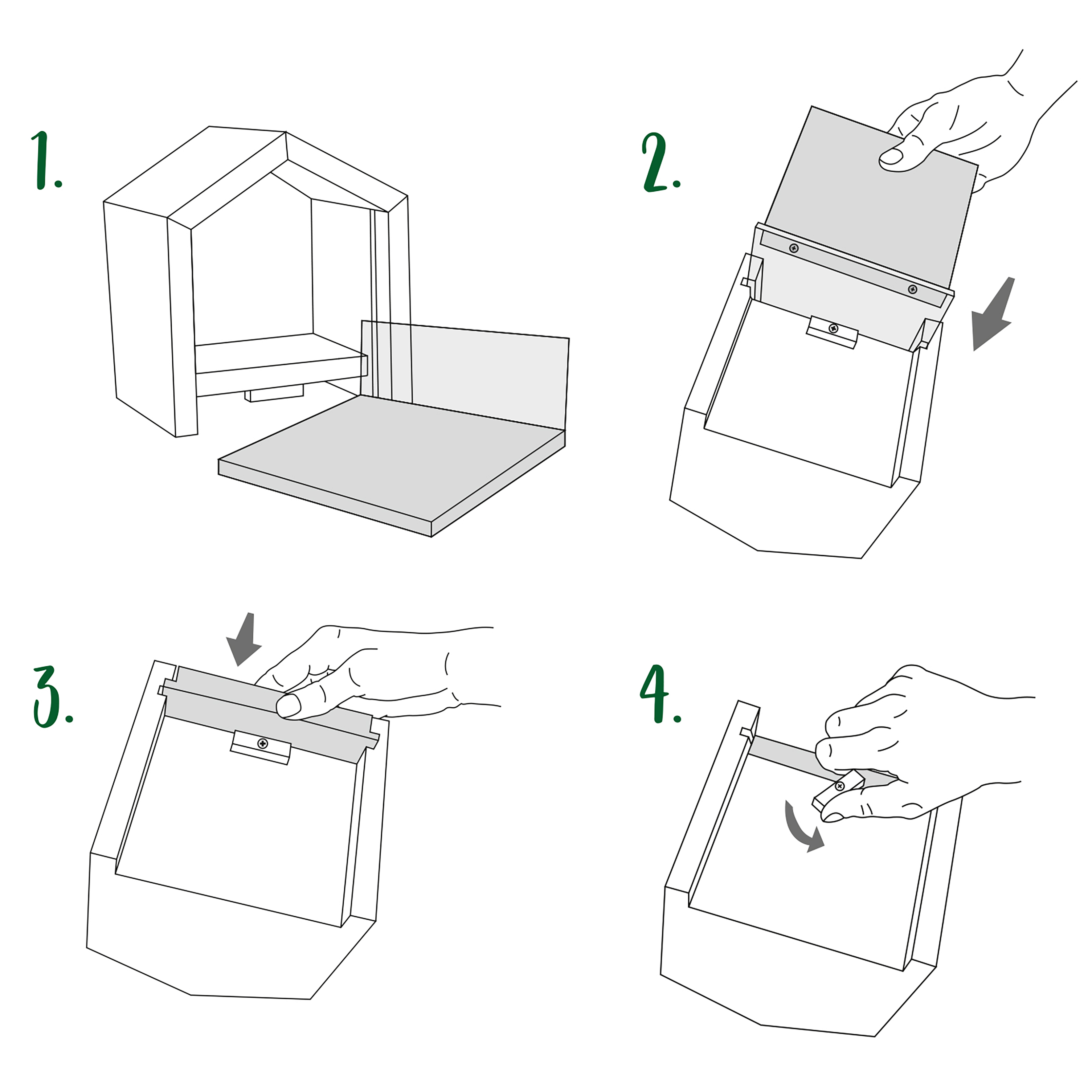 92140-frontblende-eichhoernchen-anpassen-austauschen Um eine Blende einzusetzen schieben Sie die Blende von unten in die Führung bis ganz an das Ende und drehen den Verschluss. Fertig!