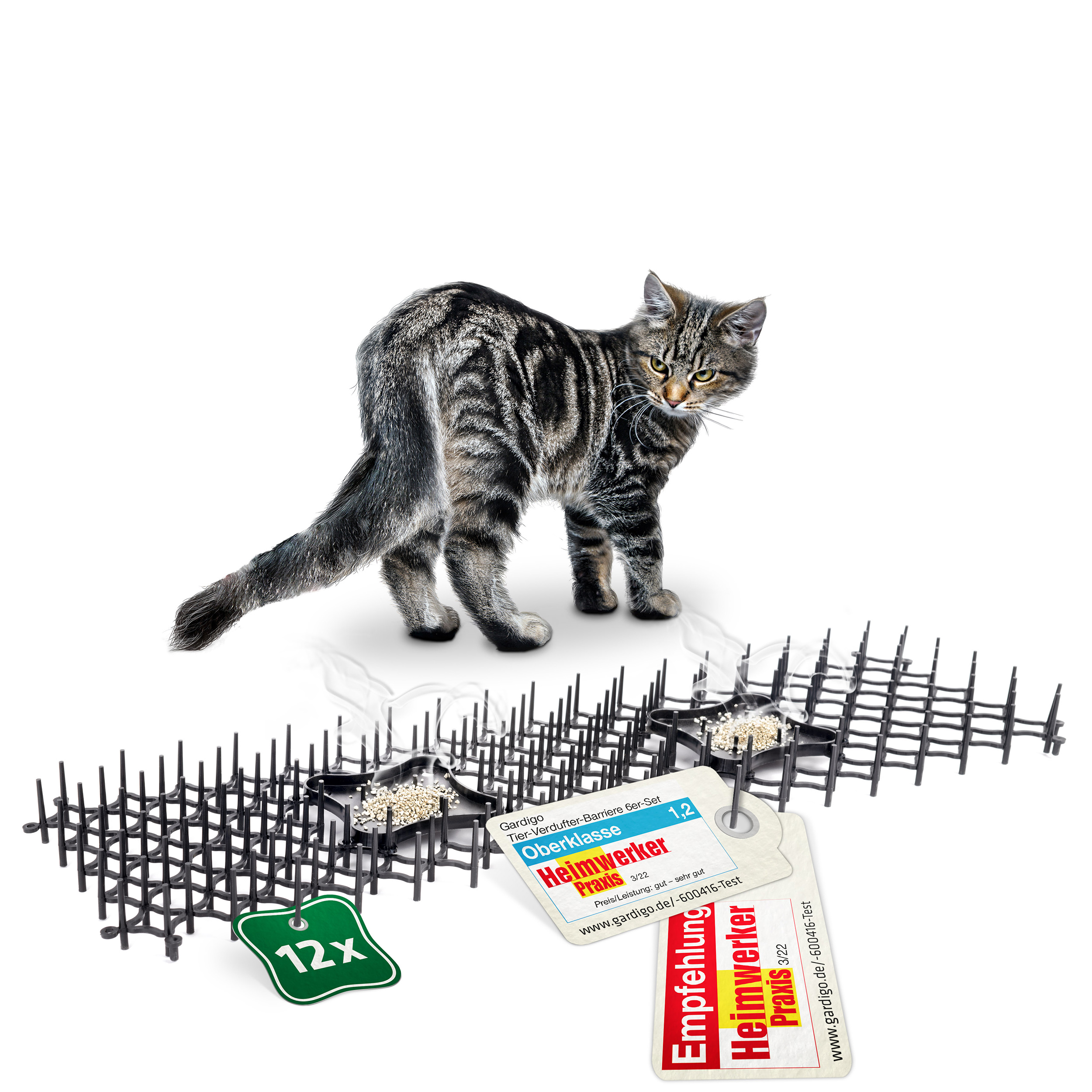 6004112_Dornengitter-mit-Duftschalen-zum-Vertreiben-von-Hunden-Katzen Katzen vertreiben mit Duft und Dornengitter - Die Tier-Verdufter-Barriere von GARDIGO macht es möglich!