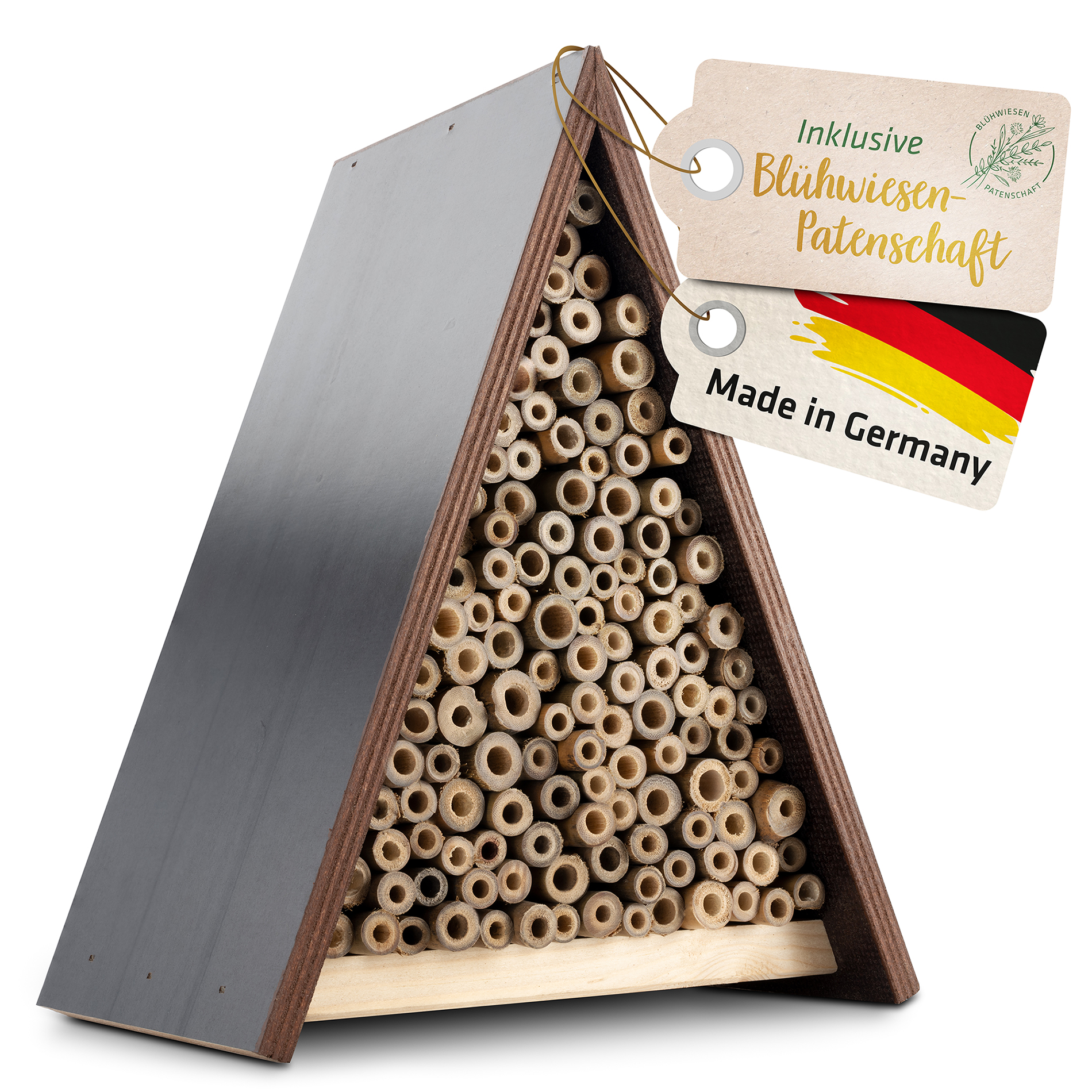 Bienen-Hotel-Gardigo-92305 Bienen-Hotel Made in Germany – das natürliche Nisthilfe für Wildbienen von GARDIGO