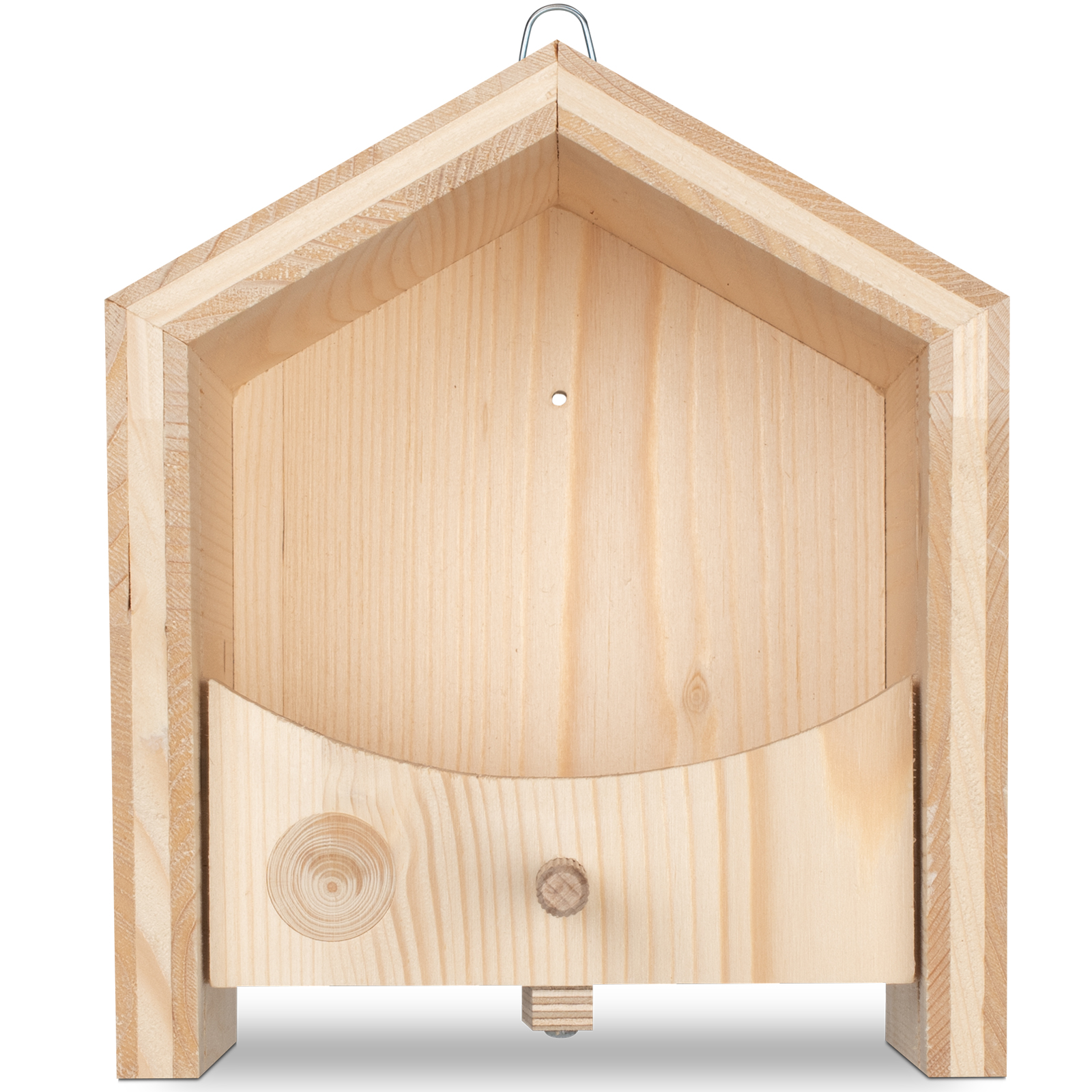 92450-tier-haus-vogel-futterhaus-frontal Mit der Futterhaus-Blende wird das Tier-Haus zu einer Futterstelle für alle möglichen Arten. Egal, ob Weichfutter oder Körner.