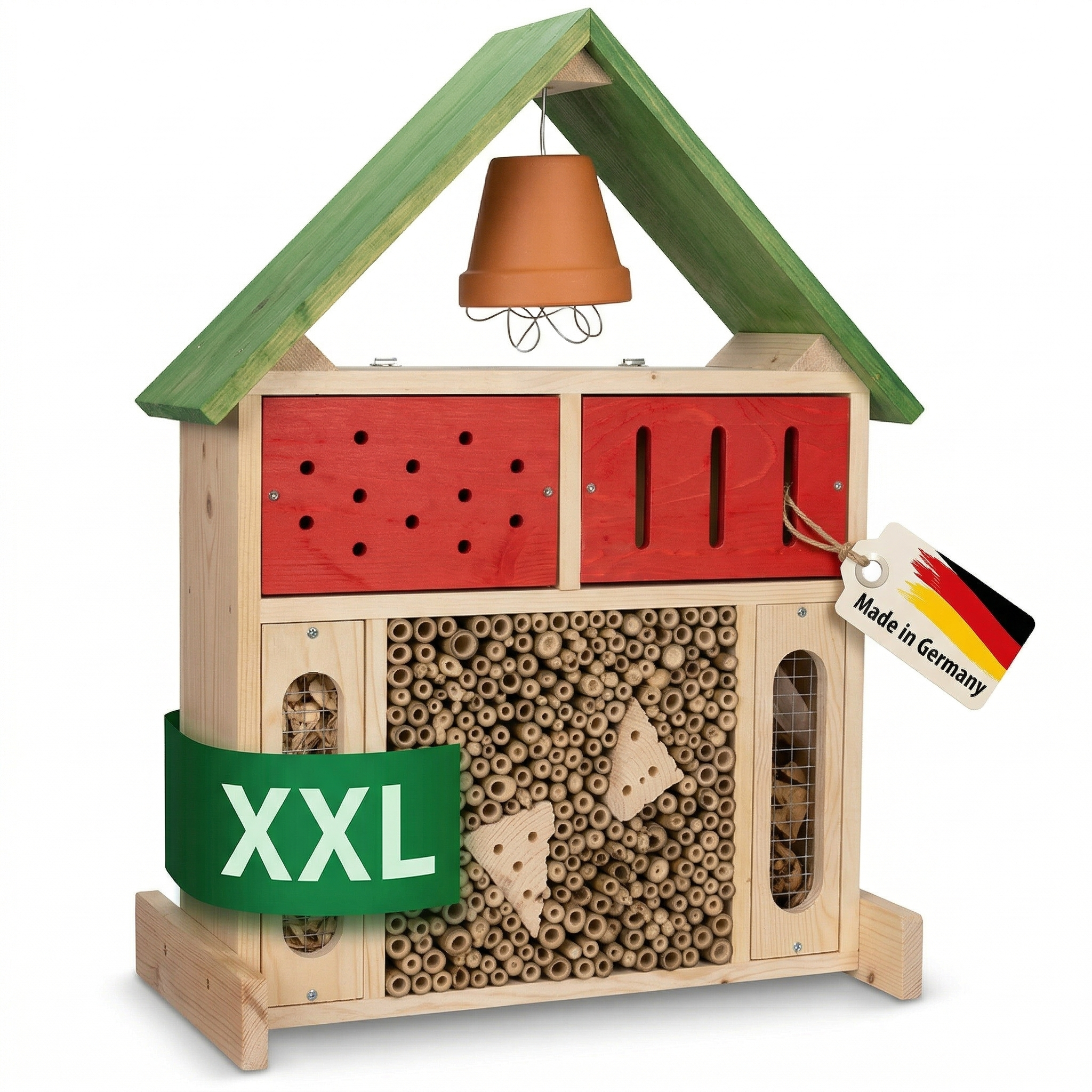 Insektenhotel XXL, bunte Version | Bienenhotel | Made in Germany