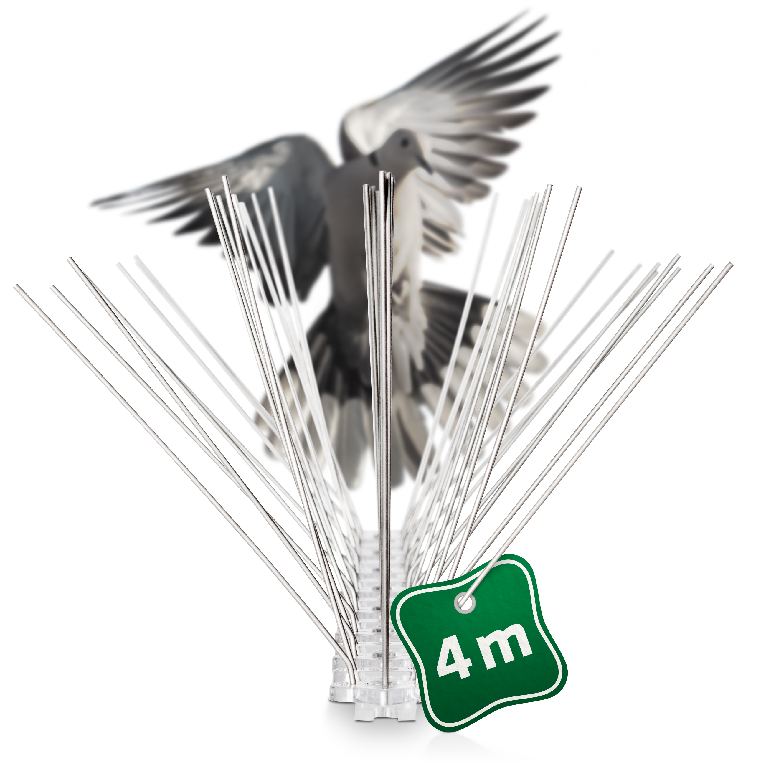 taubenspikes Vogel Anflug-Barriere – Taubenspikes für Balkone, Fensterbänke und Dachkästen von Gardigo