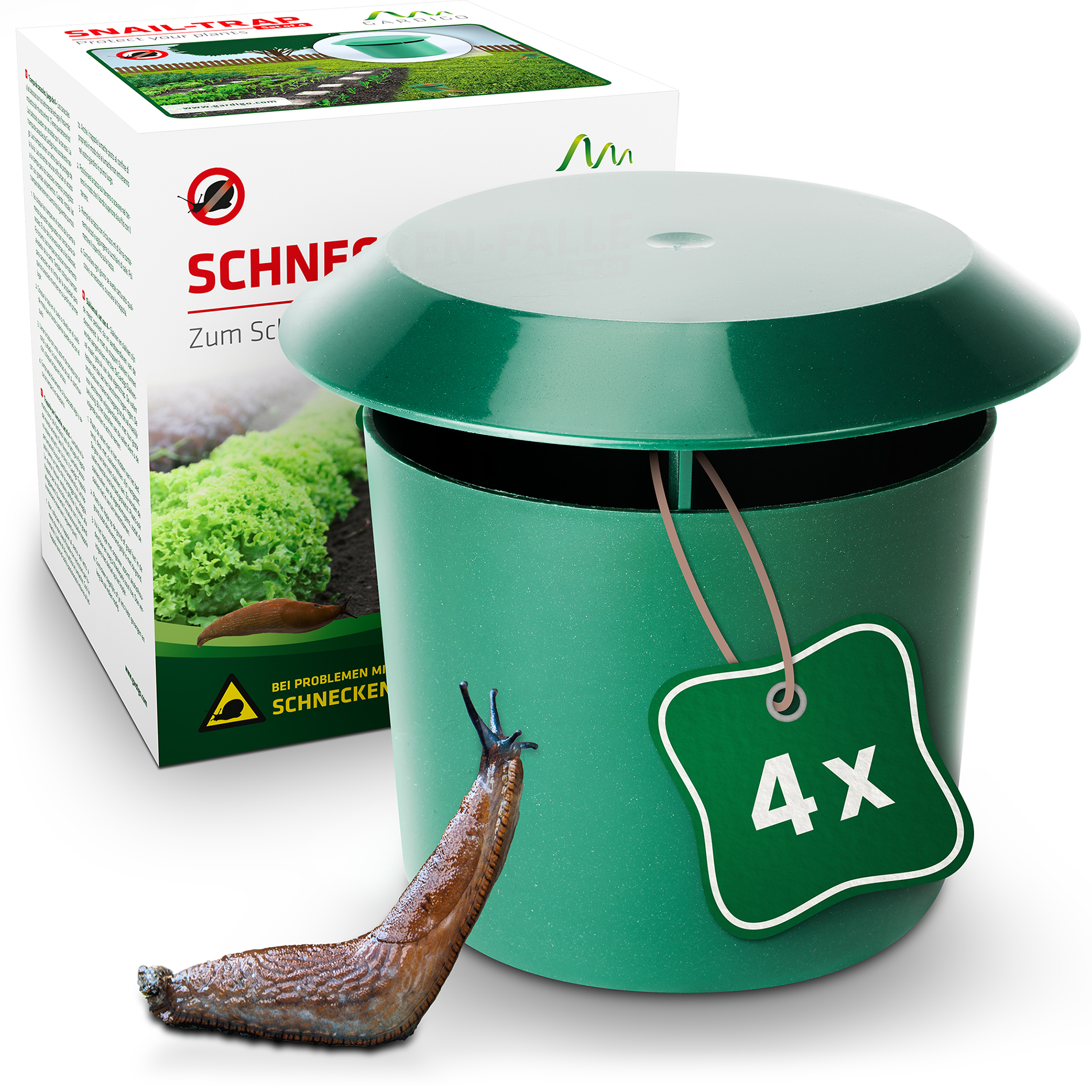 schneckenfalle-hausmittel-666422 Die Schneckenfalle für Hausmittel von GARDIGO im 4er-Set.