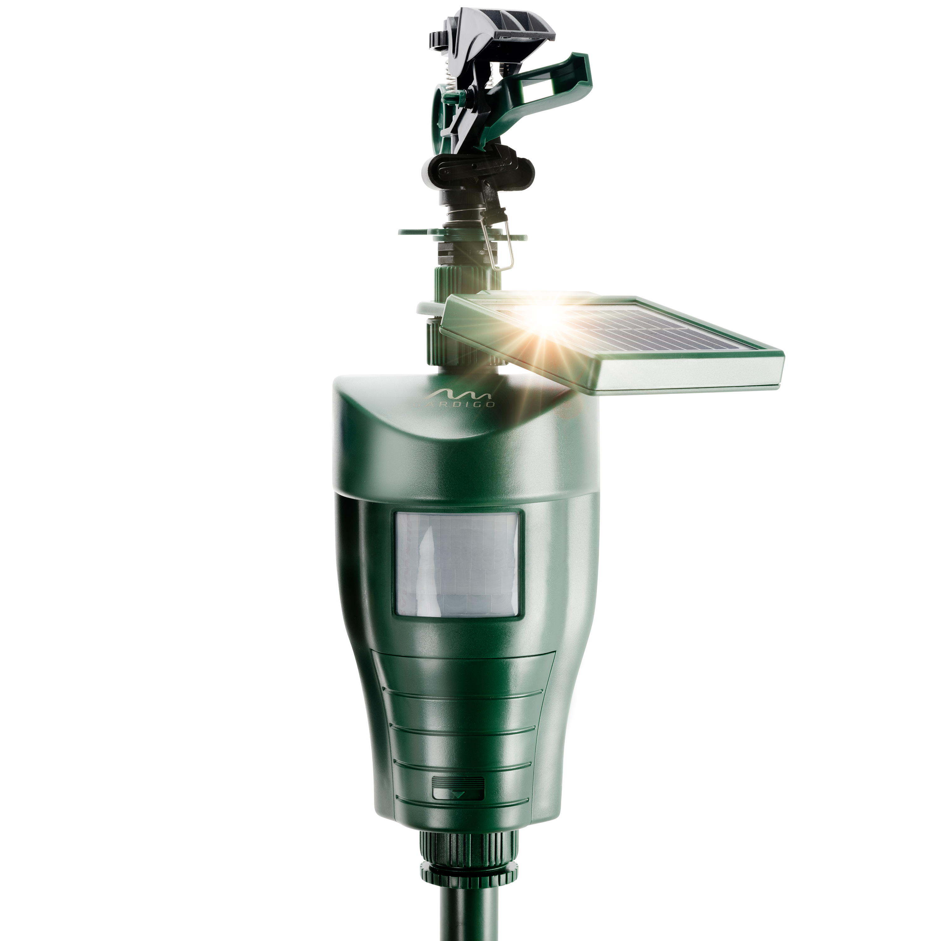 Solar-Wasserstrahl-Tiervertreiber-60085 Solar Wasser-Tierabwehr von GARDIGO – der solarbetriebene Wasserstrahl-Tiervertreiber für Teich und Garten