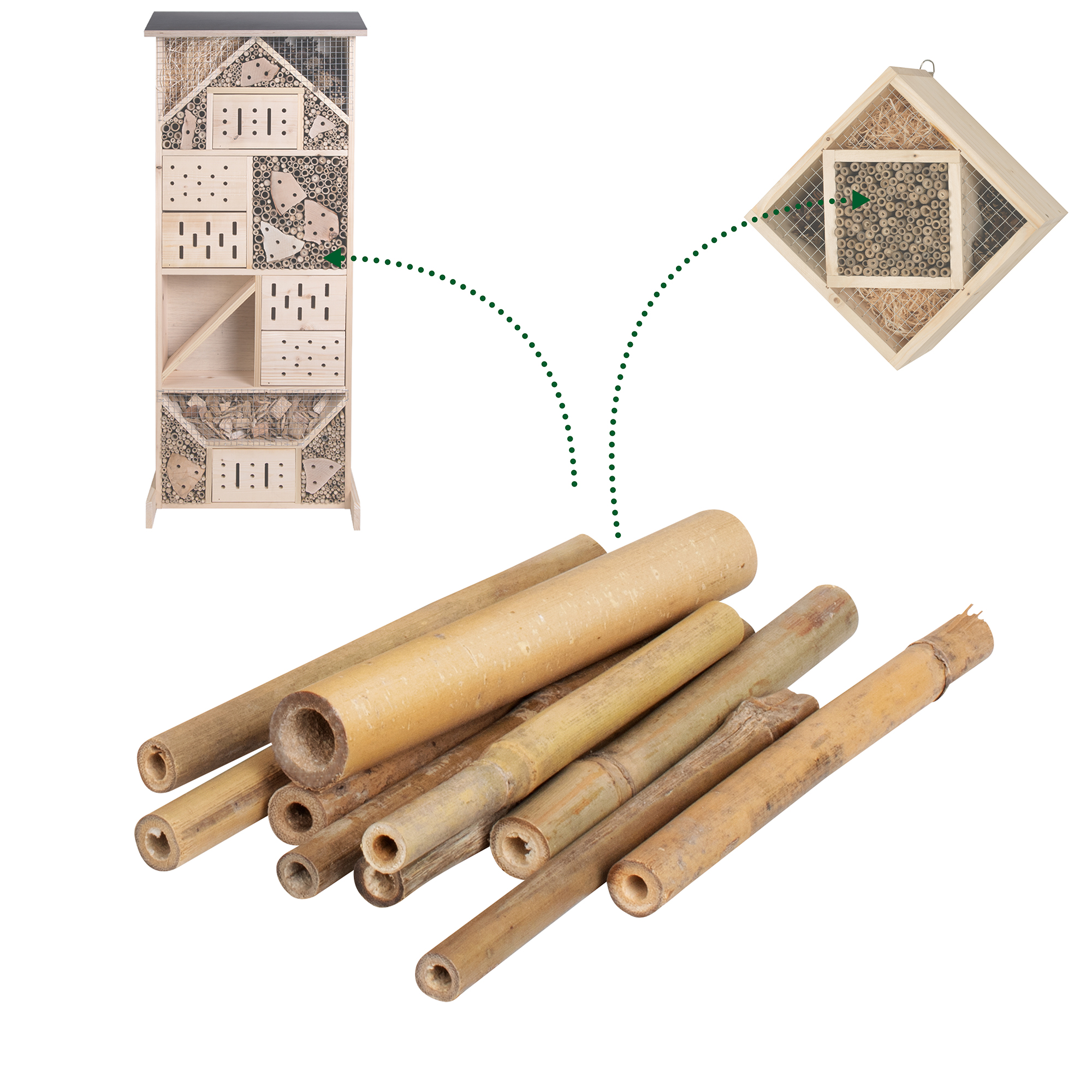 nistmaterial-bambus-90558A5PjXyzEYQ52Z Bambus ist eins der Nistmaterialien, das von Wildbienen am häufigsten angenommen wird