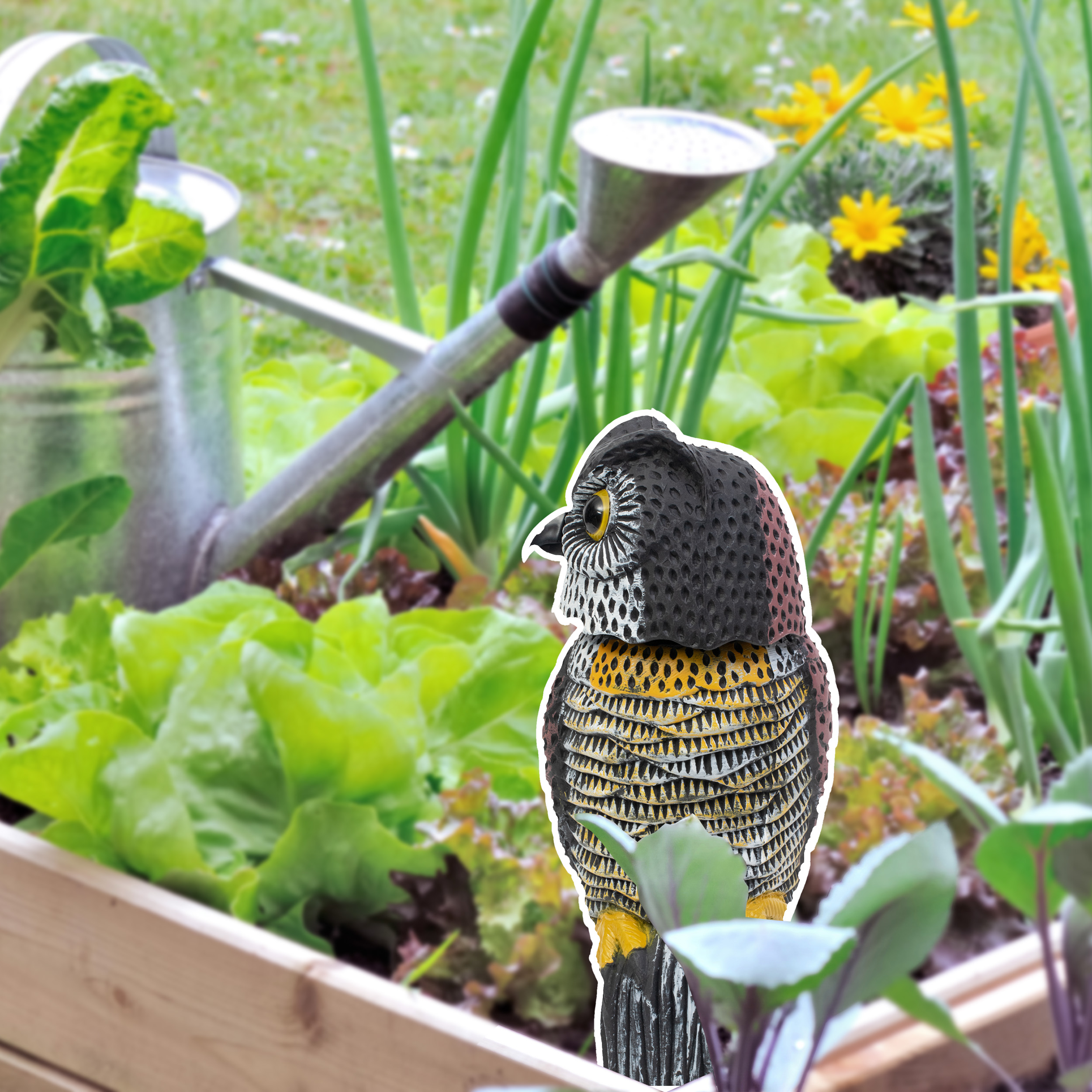 60102-Vogel-Abwehr-Eule-Gemuese-schuetzen