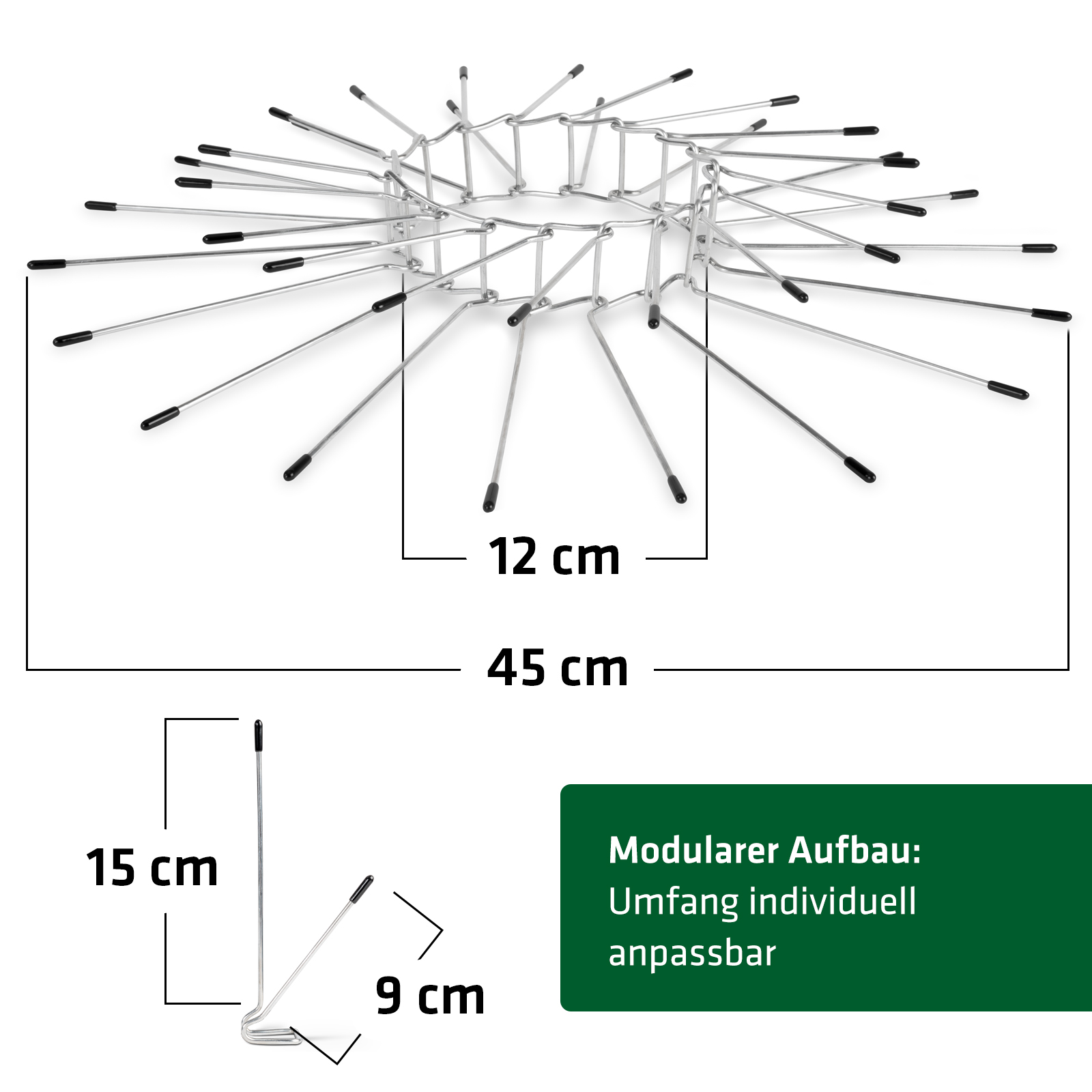 marderspikes-massev05a53HUHByge Die Marderspikes für Fallrohre von GARDIGO