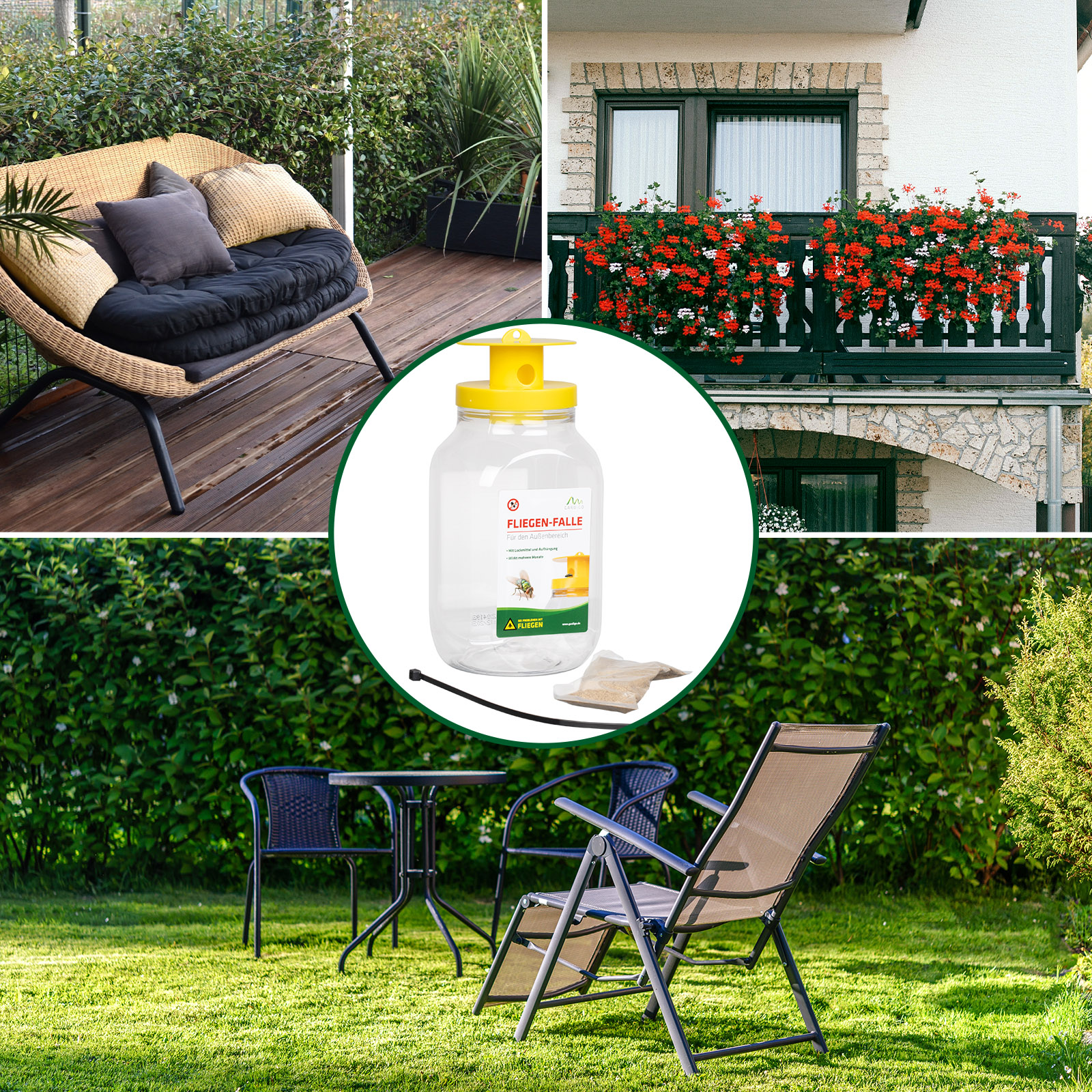 66805-fliegen-falle-fliegenabwehr-aussenbereich Schmeißfliegen können wirklich lästig sein besonders wenn man es sich gerade im Garten oder auf dem Balkon gemütlich macht.