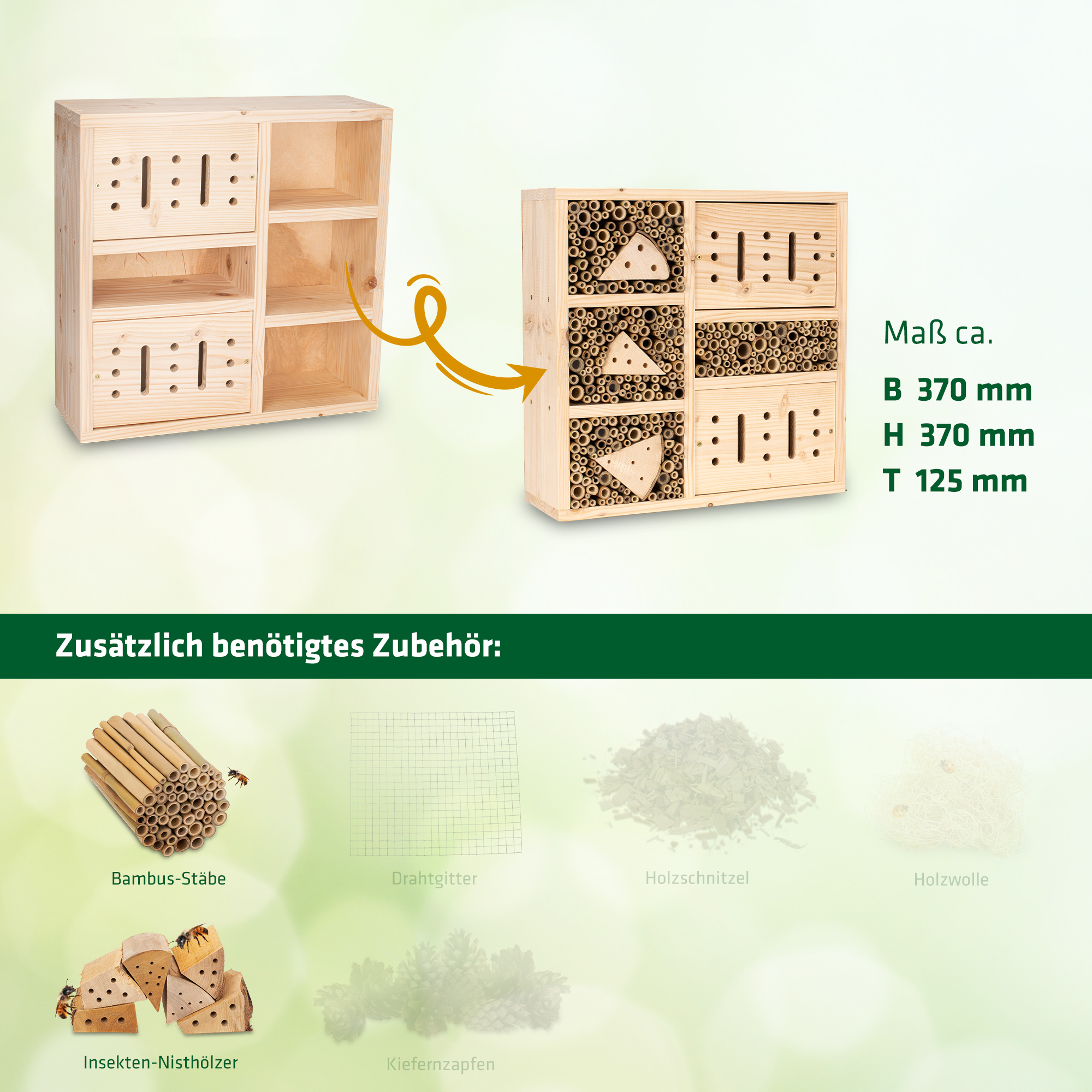 92462-Kreativ-Bausatz-Fichte-Schmetterlingshaus-aufbauen Bauen Sie eine Futterstation für Schmetterlinge – mit Lavendel und Flieder fühlen sie sich wohl.