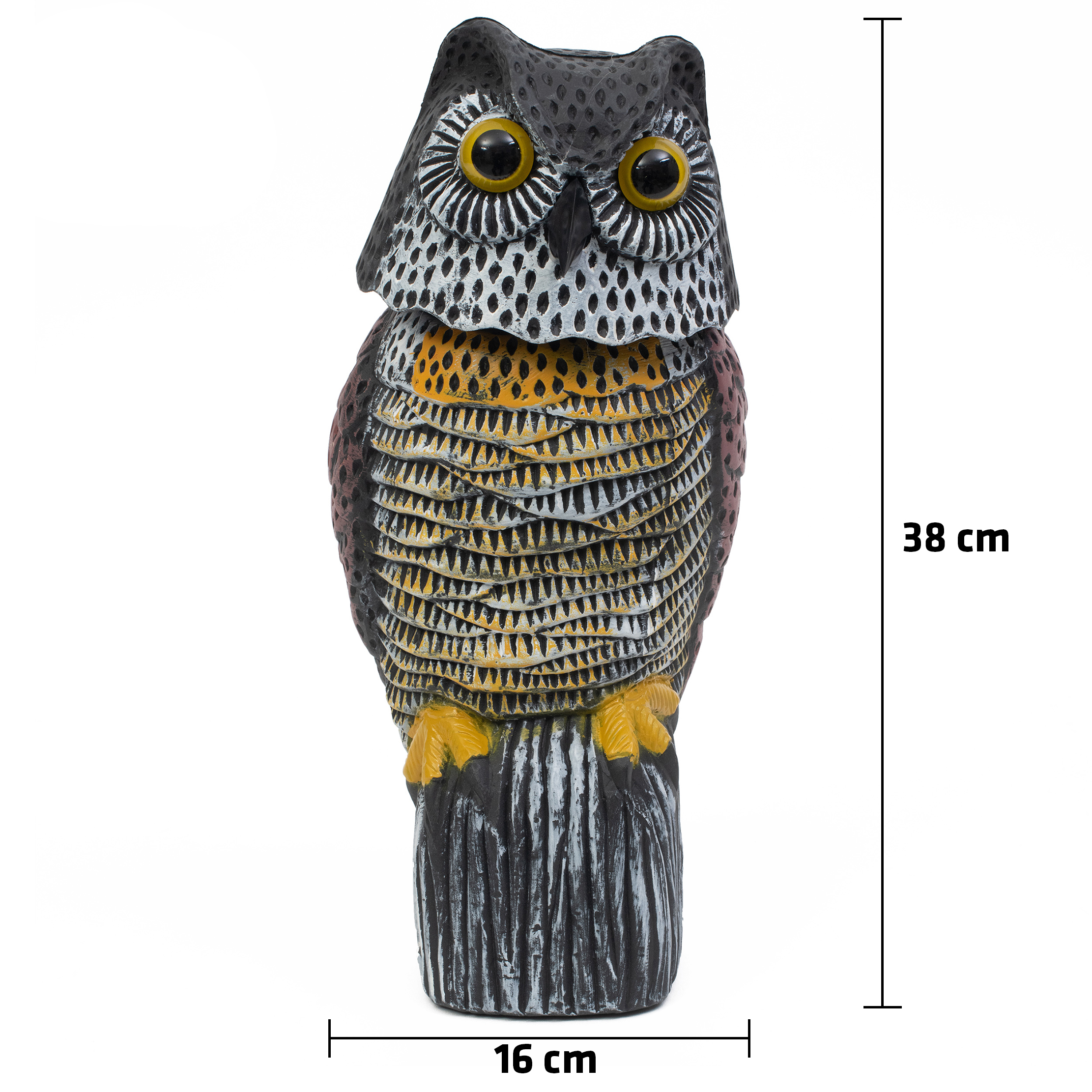 vogelscheuche-eule-60102-masse Die Maße der Eulen-Vogelscheuche