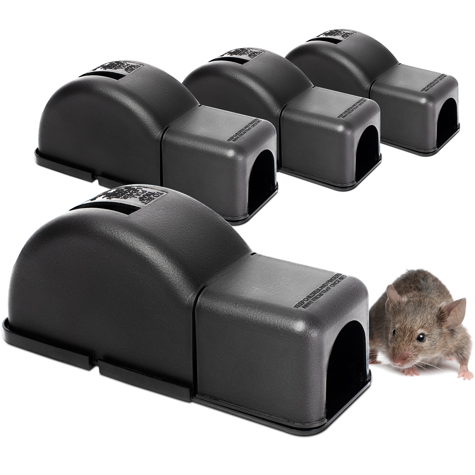 Maus-Weg-Falle 2.0 | hygienische & diskrete Mausefalle | 4er Set | für Haushalte mit Hunden & Katzen geeignet Maus-Weg-Falle 2.0 | hygienische & diskrete Mausefalle | 4er Set | für Haushalte mit Hunden & Katzen geeignet
