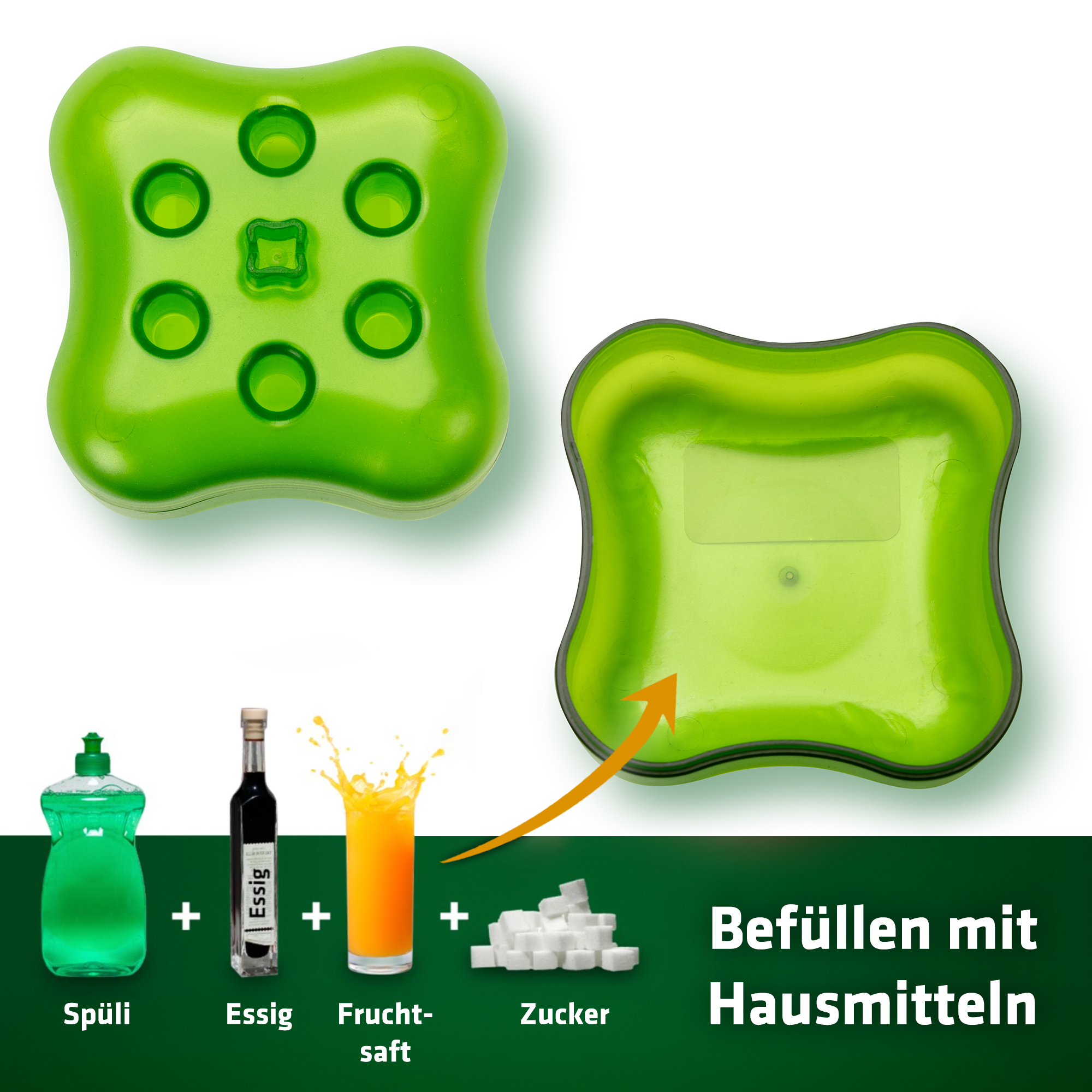 Fruchtfliegenfalle für Hausmittel