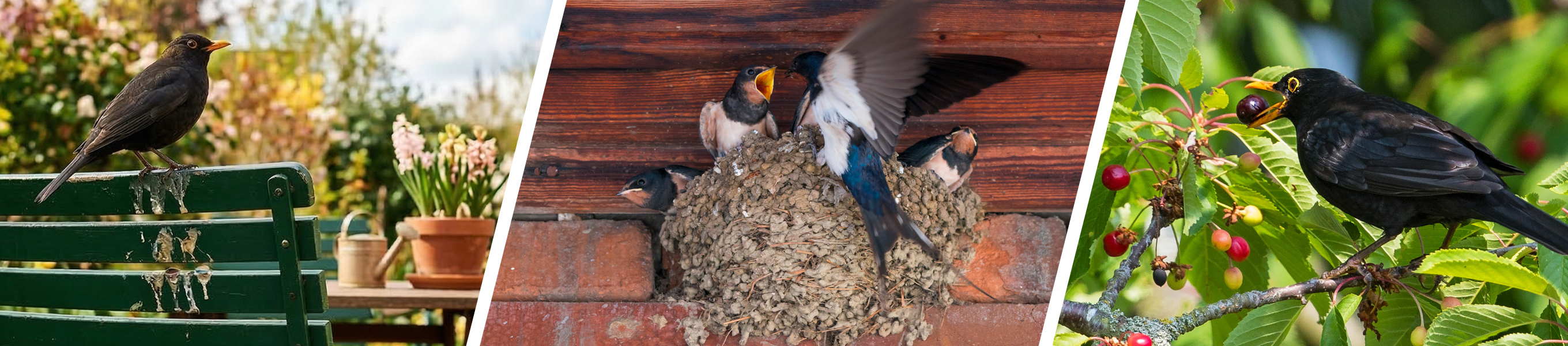 Amseln und Schwalben vertreiben mit GARDIGO