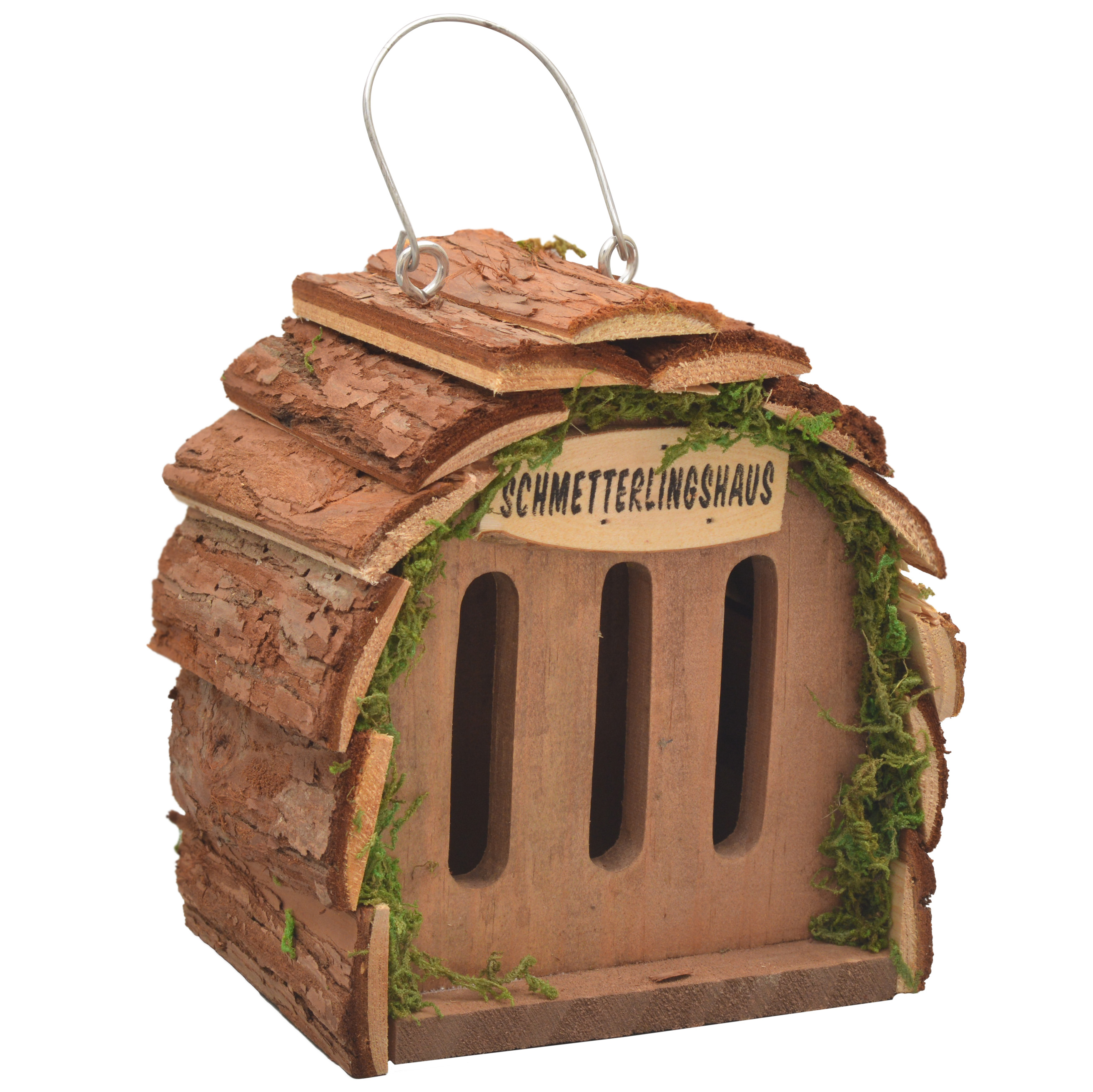 90561-Schmetterlingshaus-Nisthilfe Schmetterlingshaus – der natürliche Schmetterlingsunterschlupf aus naturbelassenem Holz von Gardigo