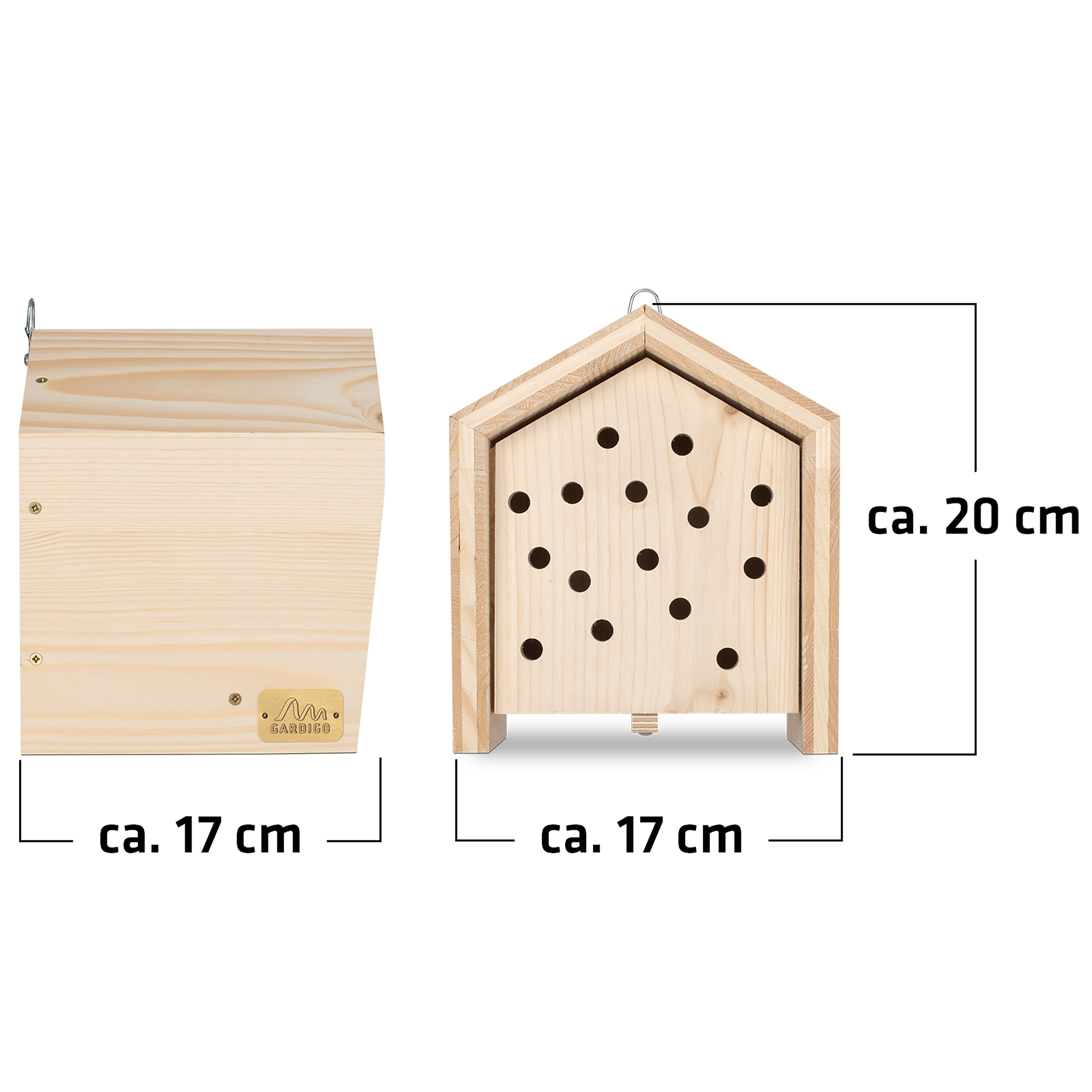 marienkaeferhotel-masse-92301 Die Abmessungen des Marienkäferhotels