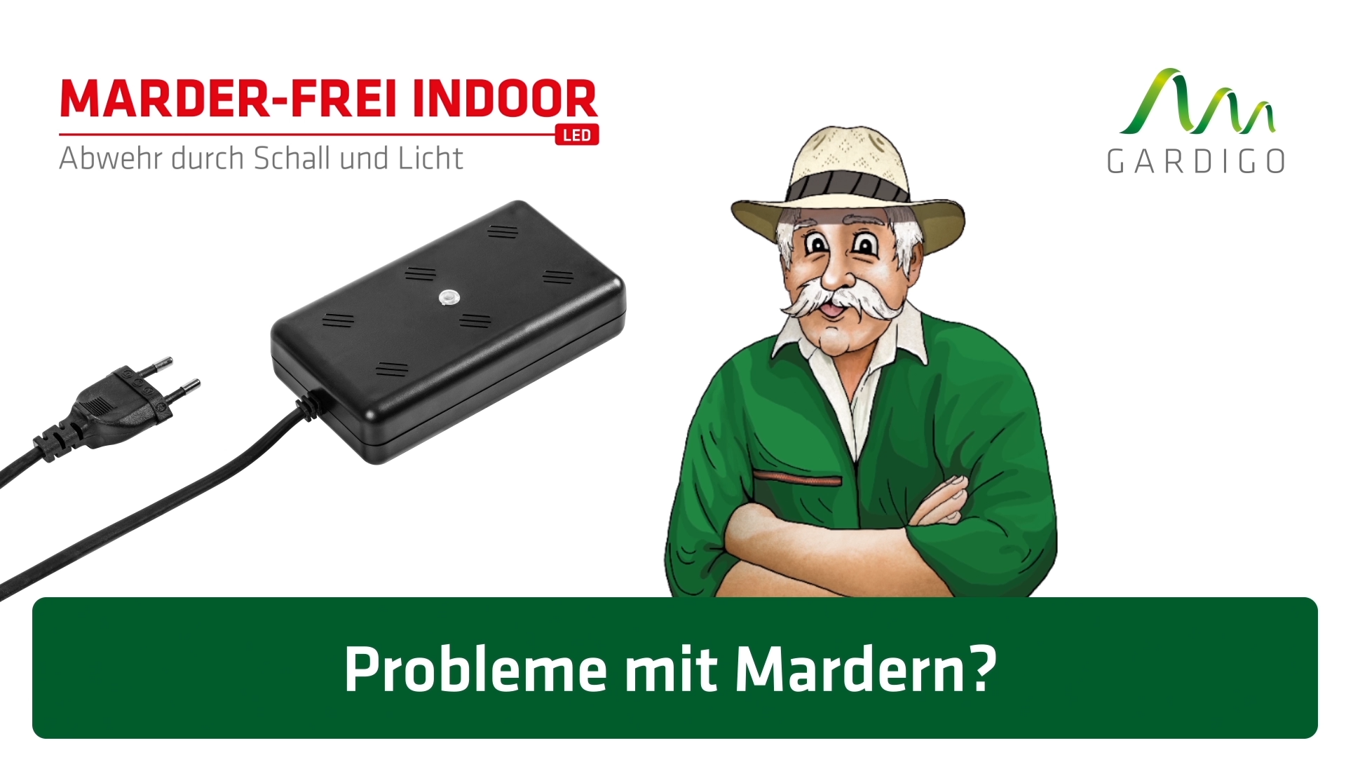 Marder-Frei Indoor LED, Marderschreck für die Steckdose