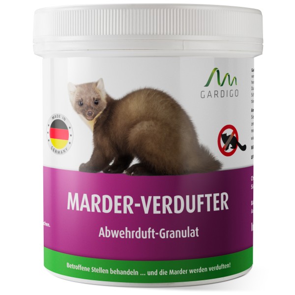 Marder-Verdufter – das Granulat zum Marder vertreiben mit Geruch von GARDIGO
