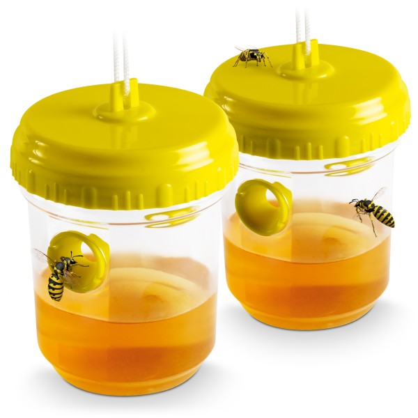 Wespenfalle 2er-Set – die natürlichen Wespenfänger zum Aufhängen & Hinstellen von Gardigo
