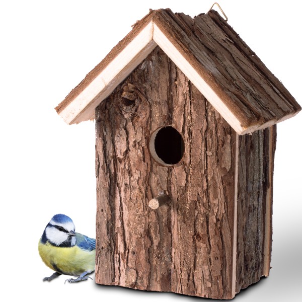 Vogelhaus Natur – das natürliche Vogelhaus aus naturbelassenem Holz von GARDIGO