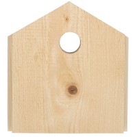 Front-Blende für Meisen – die Blende aus sägerauen Holz und mit optimalem Einflugloch für kleine Meisenarten von GARDIGO