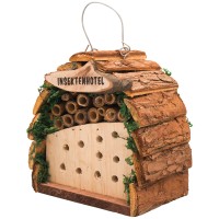 Insektenhotel – das kleine Insektenhotel aus naturbelassenen Holz zum Aufhängen oder Hinstellen von Gardigo 