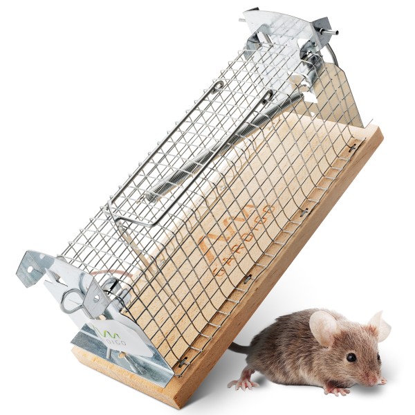 Mause-Lebendfalle Käfig – die immer wieder verwendbare Käfig-Mausefalle von GARDIGO