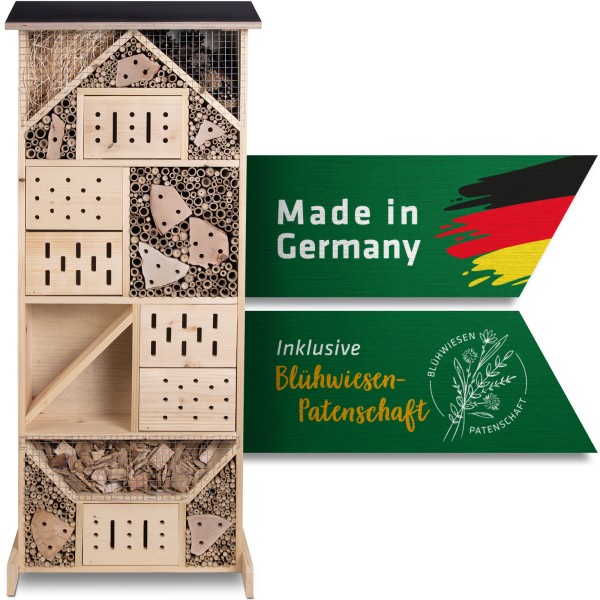 Das extra große Insektenhotel XXXL Made in Germany von GARDIGO.